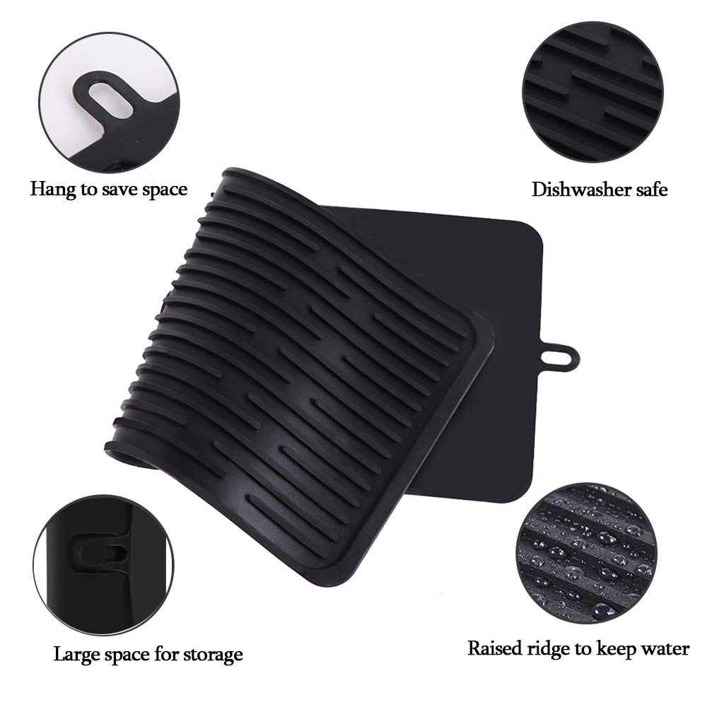 Dish Drying Mat,Silicone Drying Mat Good Large Drying Mats For Kitchen,Heat Resistant Mat,Tableware Bowl Mat-Easy Clean,Store Ca