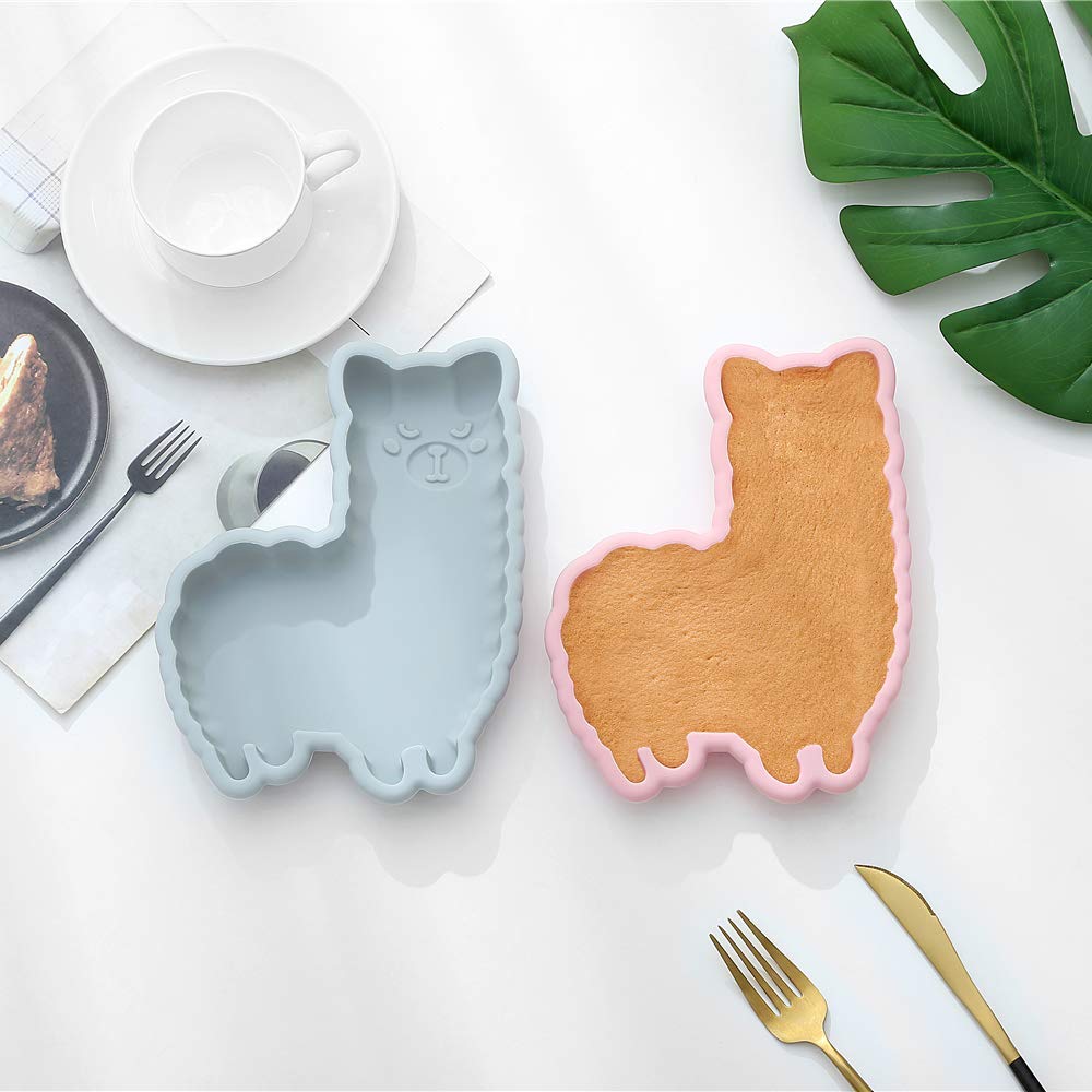 Llama Cake Pan Mold Alpaca Silicone Baking Mold Cheese Cake Jelly Pudding Muffin Pizza Pie Flan Tart Bread Bakeware Pastry Bakin