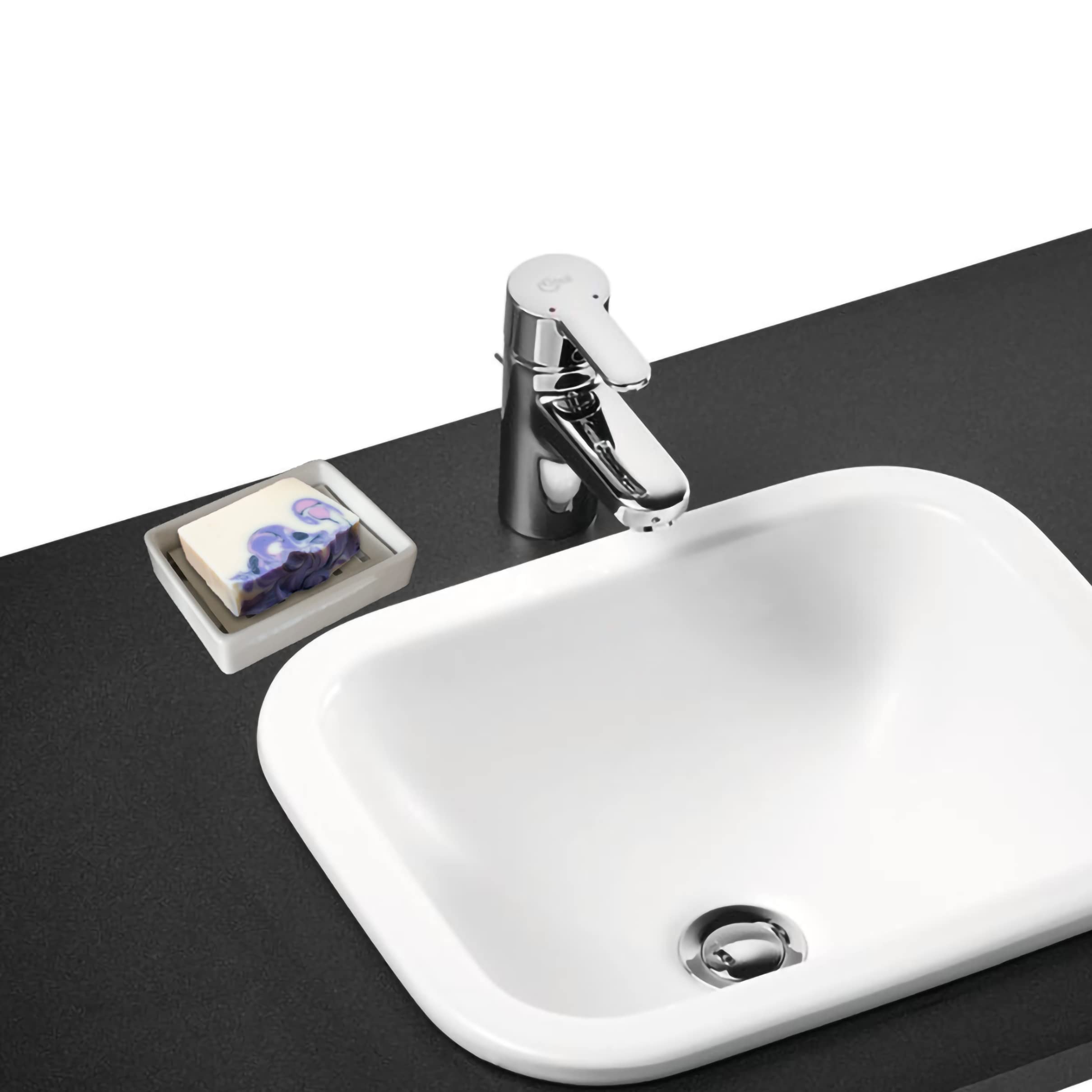 Ceramic Soap Dish Stainless Steel Soap Holder for Bathroom and Shower Double Layer Draining Soap Box