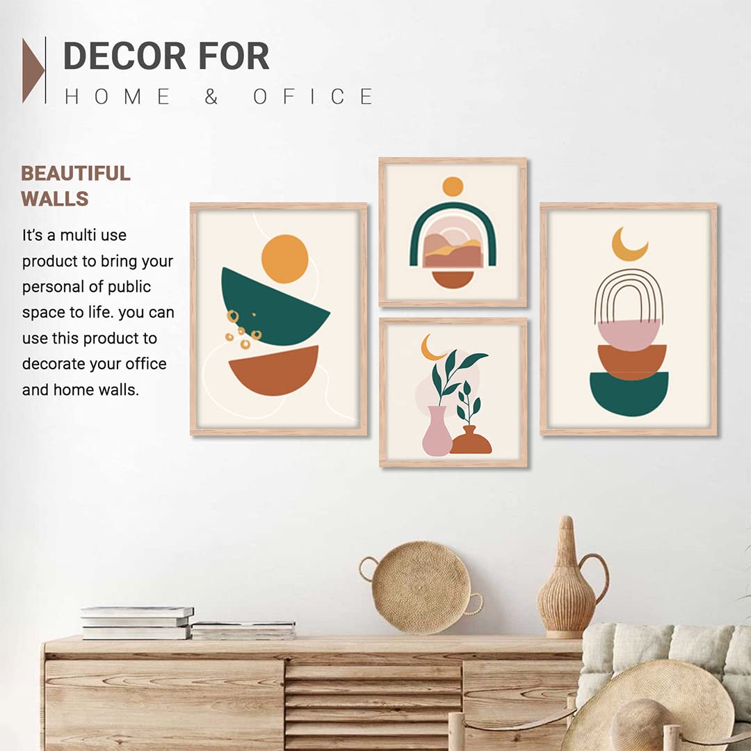 Noworries Modern Illustration Art Paintings For Wall Decoration- Framed Posters For Living Room - Quote Wall Paintings/Text Wall