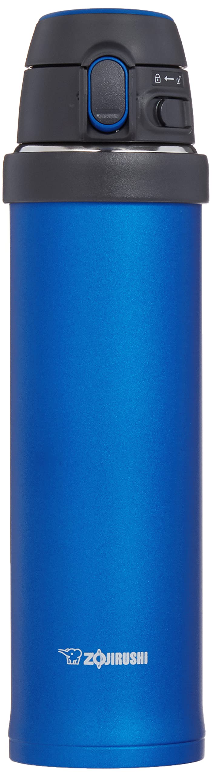 Zojirushi Sm-Qhe48Ak, Flip-And-Go Stainless Mug, 16-Ounce, Cobalt Blue