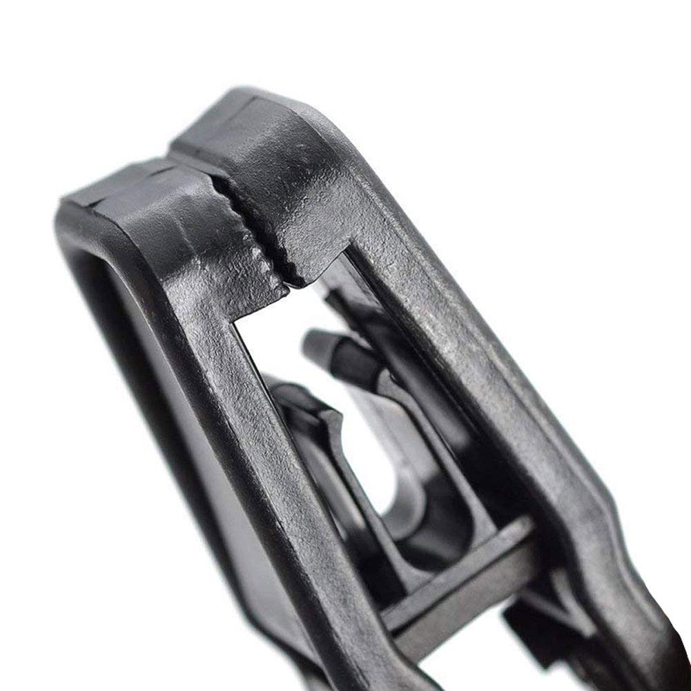 KISEER Plastic Baby Hanger Clips  40 Pcs Slim-line Finger Clips Set Clothes Hanger Velvet Hanger (Black)