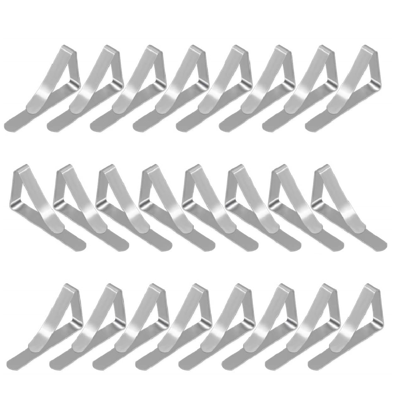 Gopinath Autolink 24Pcs Heavy Duty Picnic Table Clips For Dining Tables Stainless Steel Table Cloth Clips