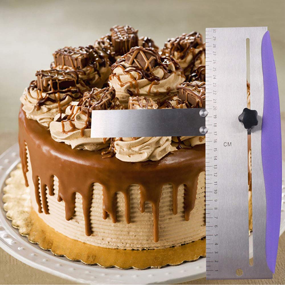 Lvoertuig Cake Scraper Turning Tools Bakeware Sy Clean Leveling Device Stainless Steel Kitchen Gh Strength Spatula Diy Sth Adjus