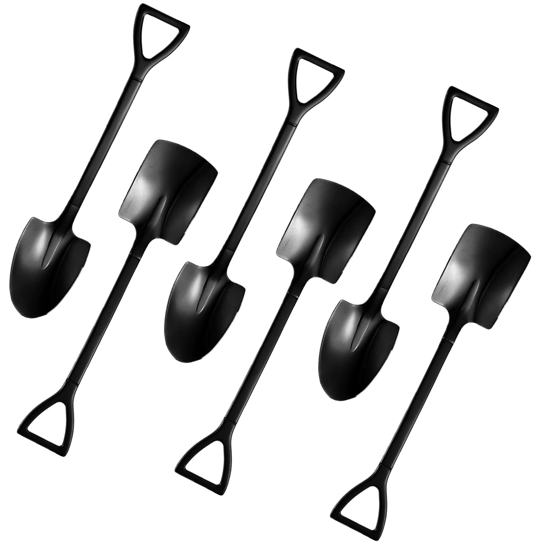 Bulckrew 6Pcs Stainless Steel Flatware Dessert Spoons Teaspoon Tablespoons For Ice Cream Dessert Coffee Tea, 6 Inches