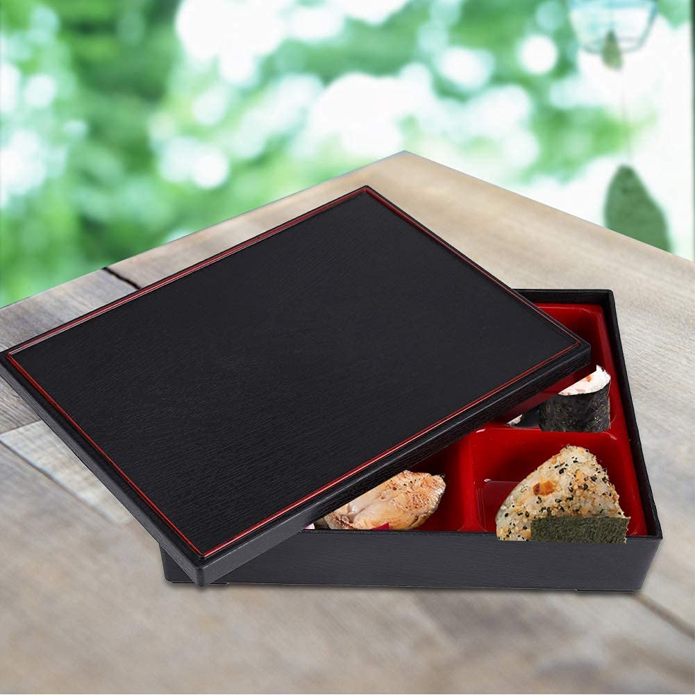 Duokon Japanese Style Lunch Box Portable Wood Bento Box Food Container Storage Box Office Picnic