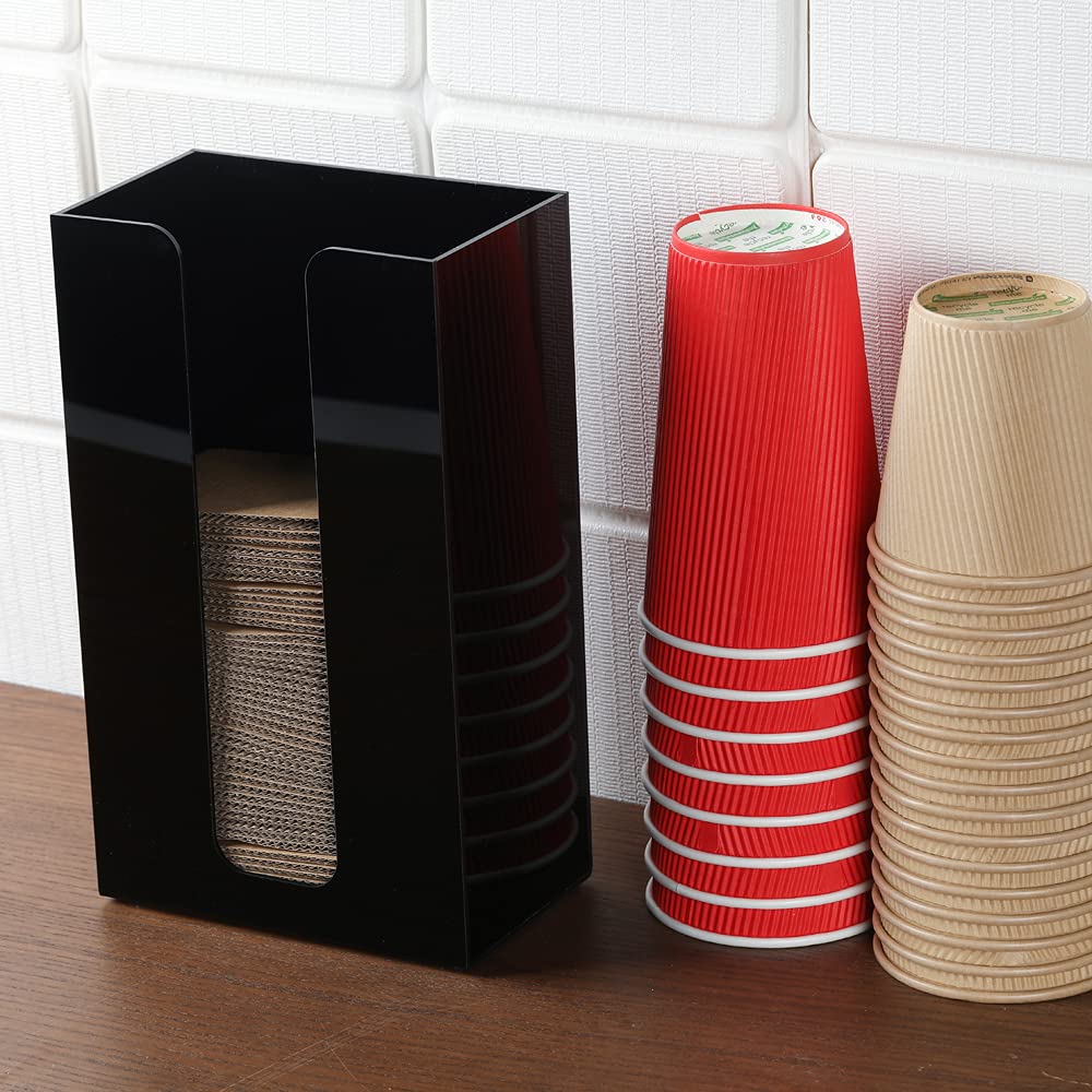 Restaurantware Restpresso 6 X 3.5 X 10 Inch Coffee Cup Sleeve Dispenser 1 Vertical Coffee Sleeve Holder - Holds Up To 75 Sleeves