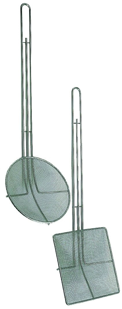 Update International (Skm-Rdf) 6 1/2'' Nickel-Plated Round Fine Mesh Skimmer