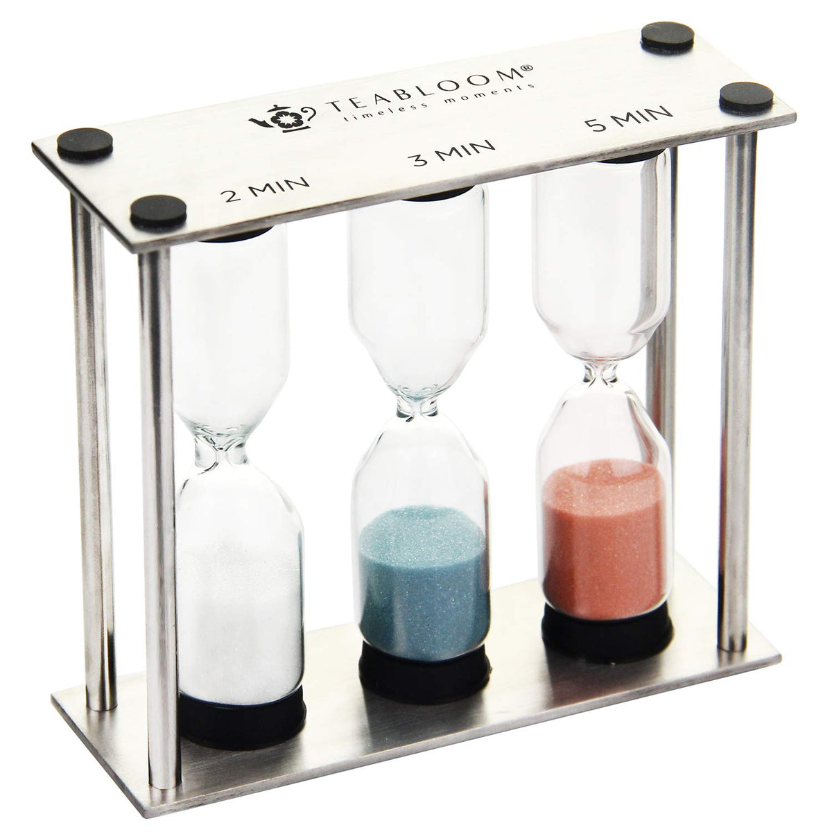 Teabloom Trio Tea Timer - Brew In 2/3/5 Minutes For Lgt/Mt Black/Oolong/Herbal Teas