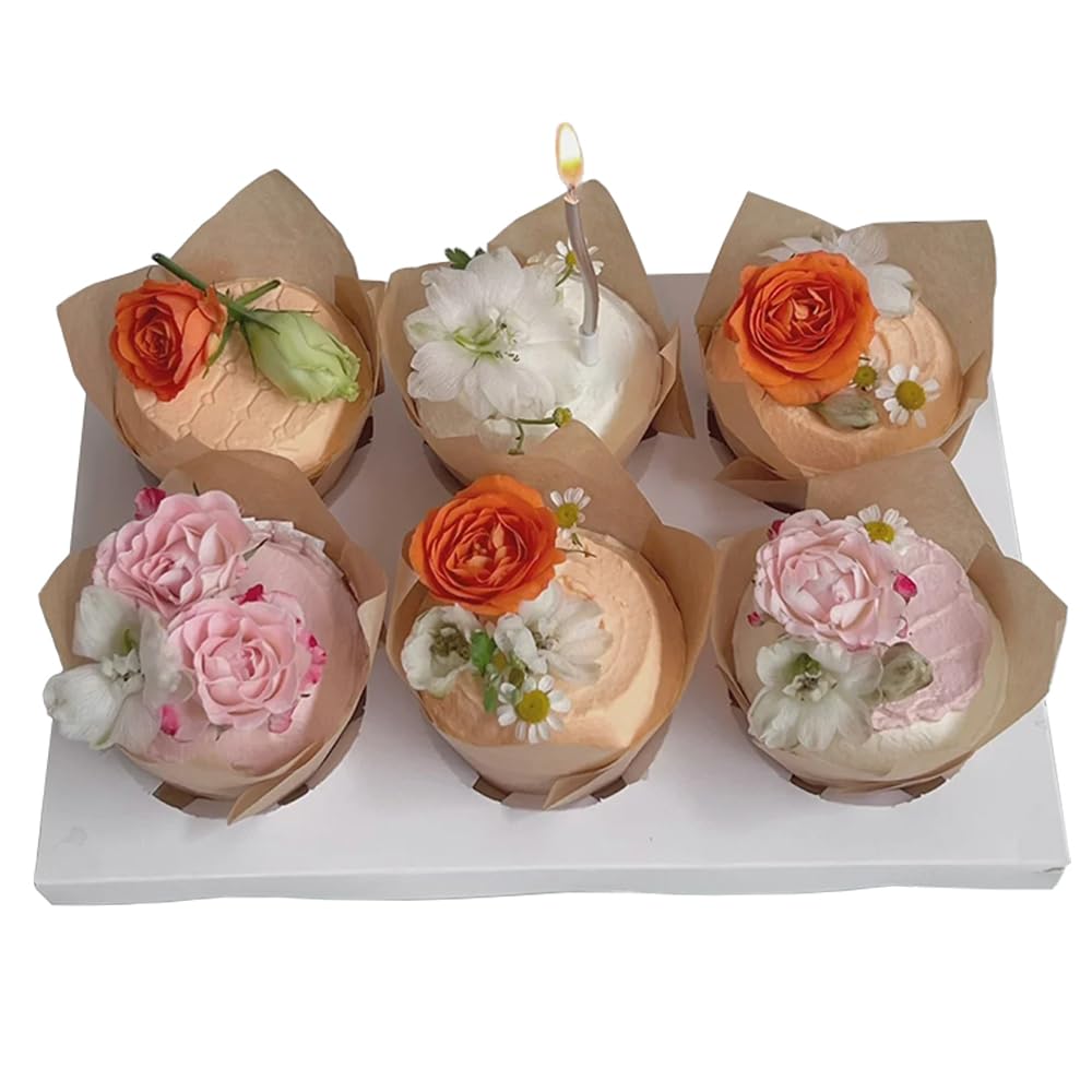 200 Pcs Tulip Cupcake Liner Baking Cups Paper Cupcake And Muffin Baking Cups For Baby Showers,Weddings, Birthdays, Colourful And