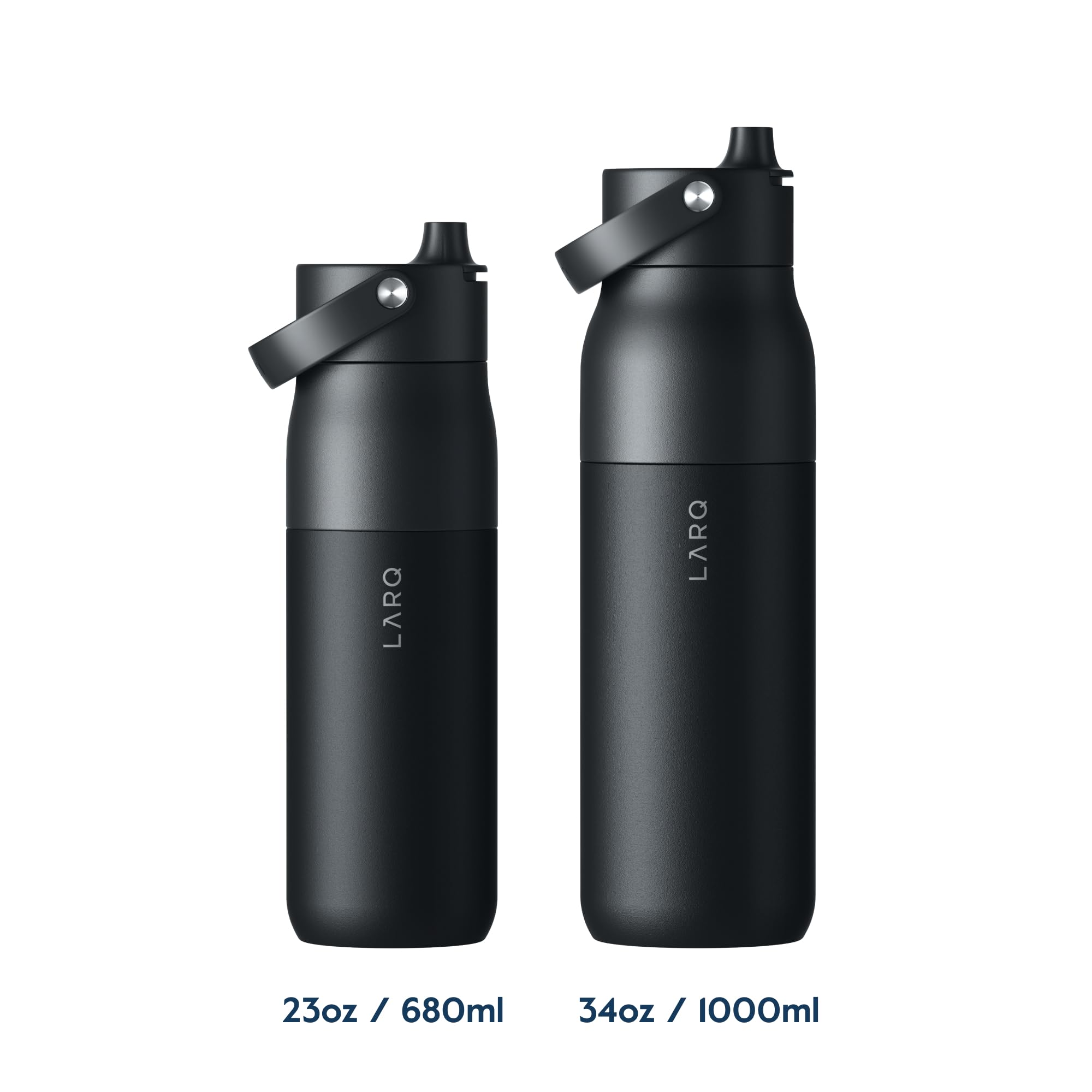 Larq Bottle Swig Top 23Oz - Insulated Stainless Steel Water Bottle With Built-In Silicone Handle | Thermos, Bpa Free | Reusable