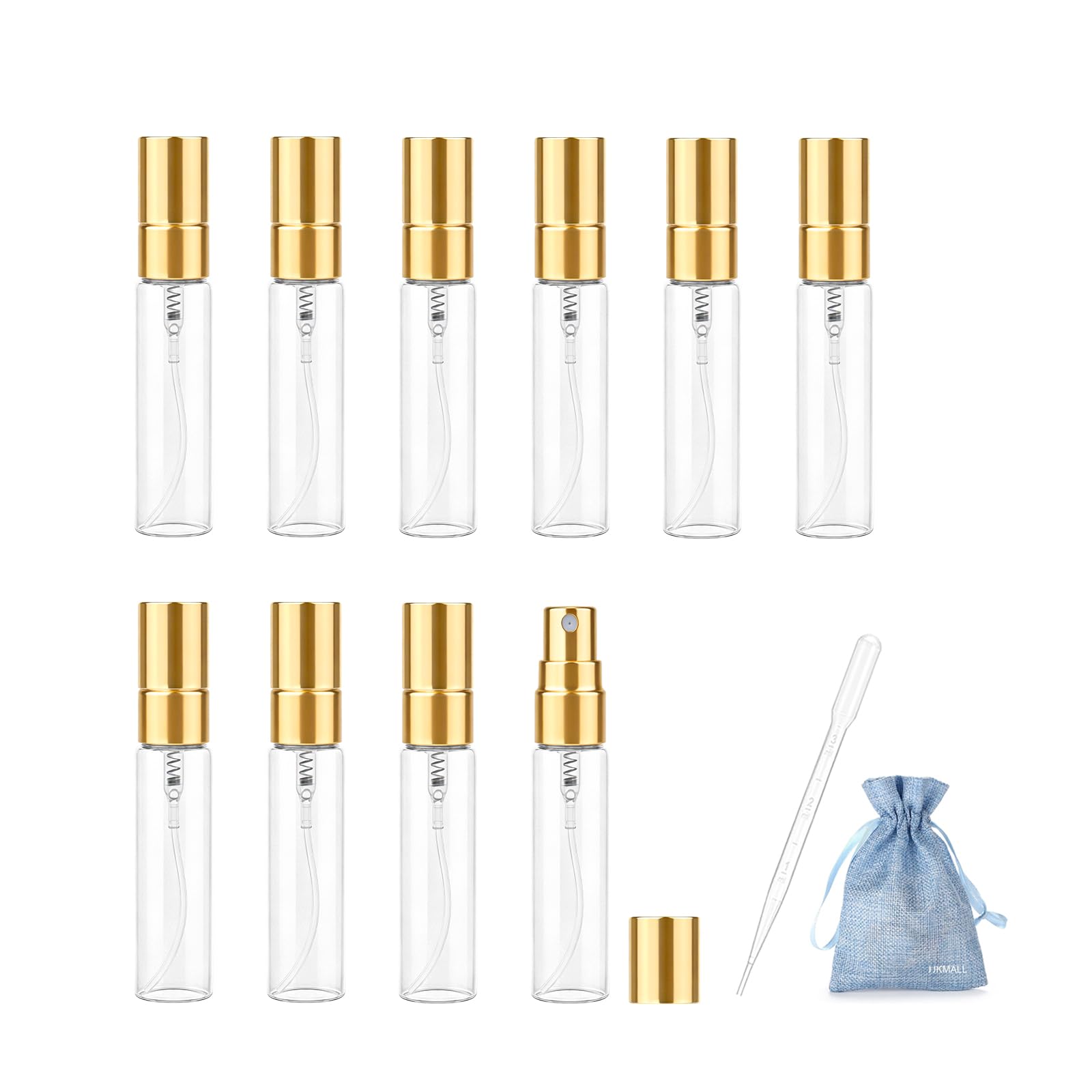 JJLMALL Glass Spray Bottles, 5ml, 10Pack