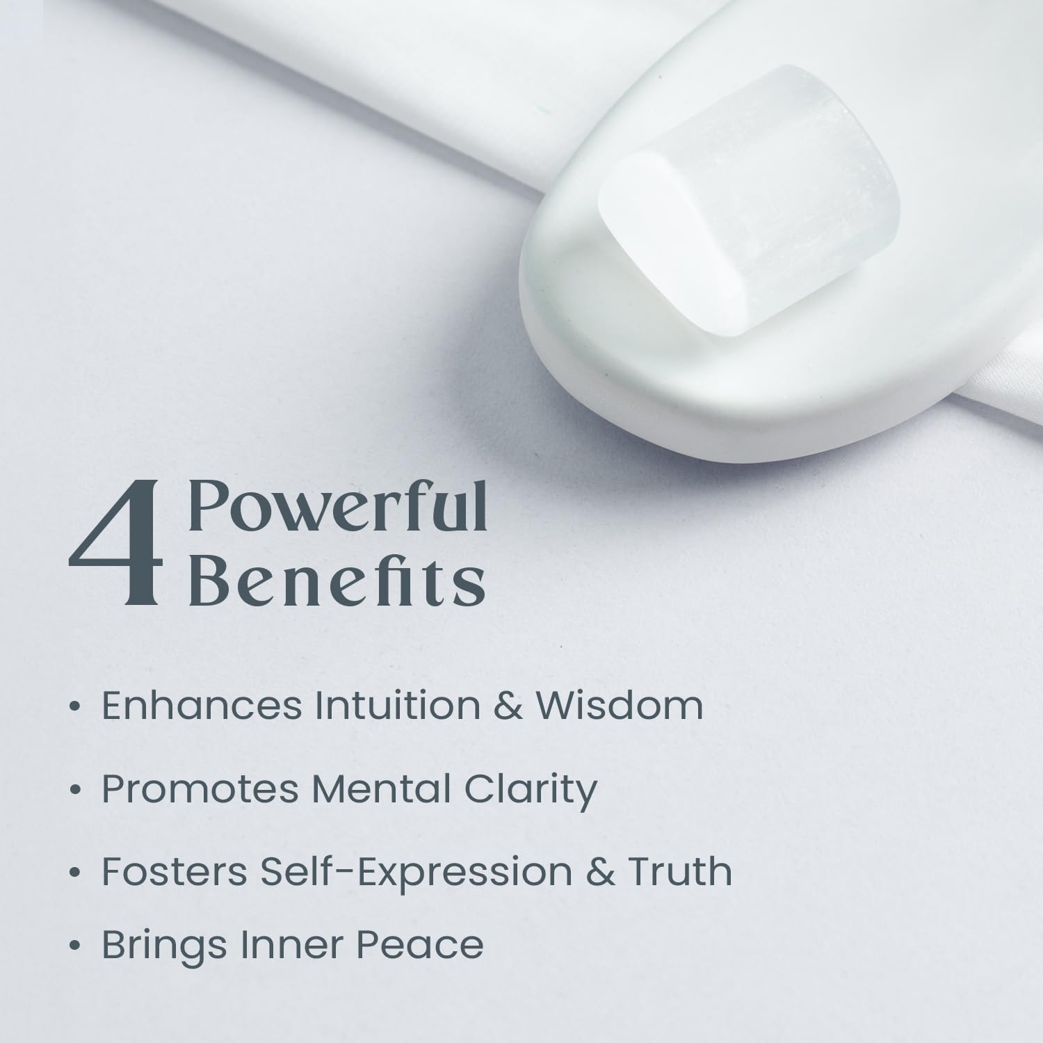 Astrotalk Selenite Tumble | Purifies Aura, Cleanses Other Crystals & Brings Peace | Vastu Items for Home Decor, Office Table Decoration Items | Showpiece for Living Room Decor | Gift for Man & Woman