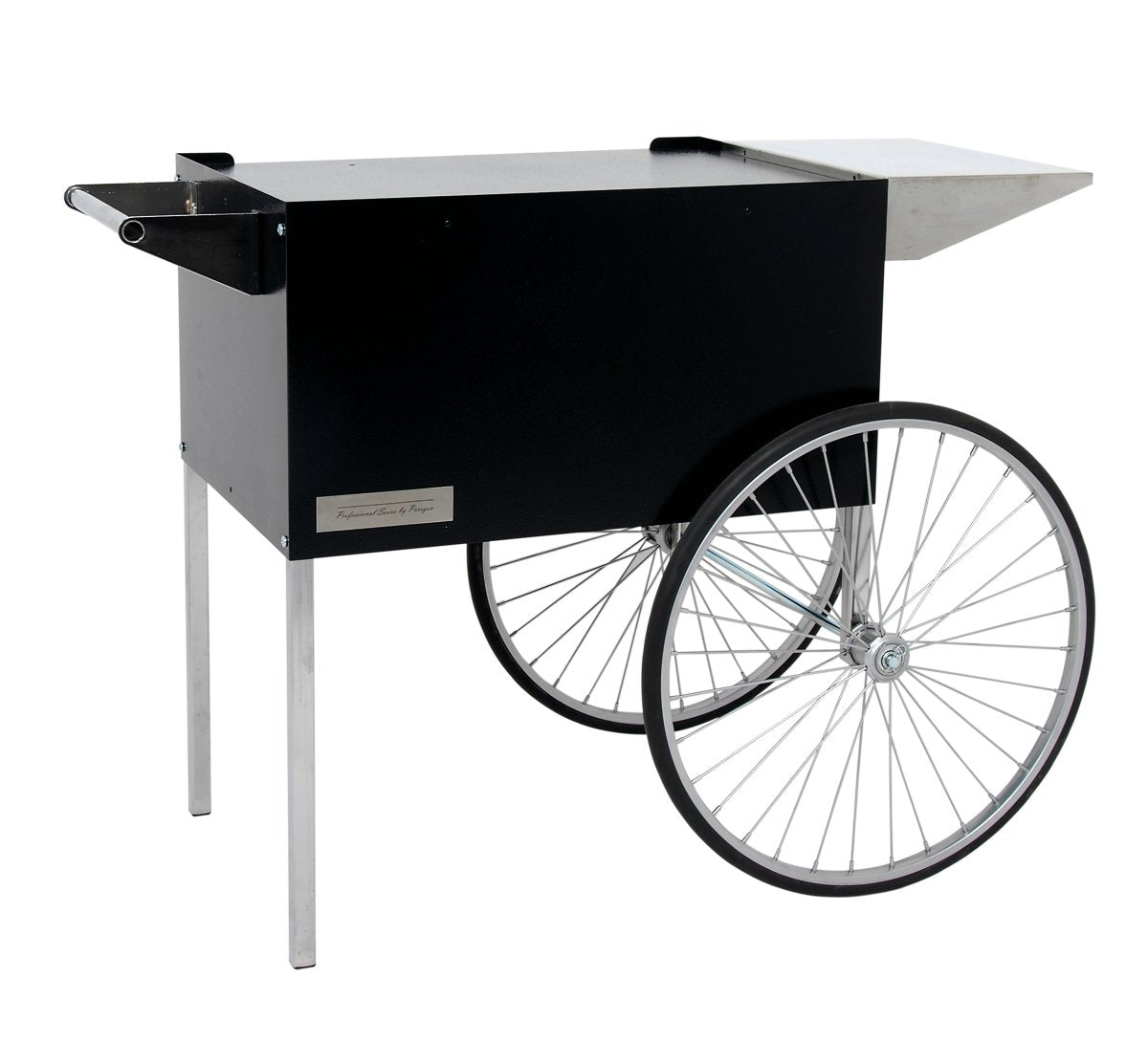 Paragon - Manufactured Fun Professional Series Large Popcorn Cart for 12 and 16-Ounce Poppers, Black, (3090710)