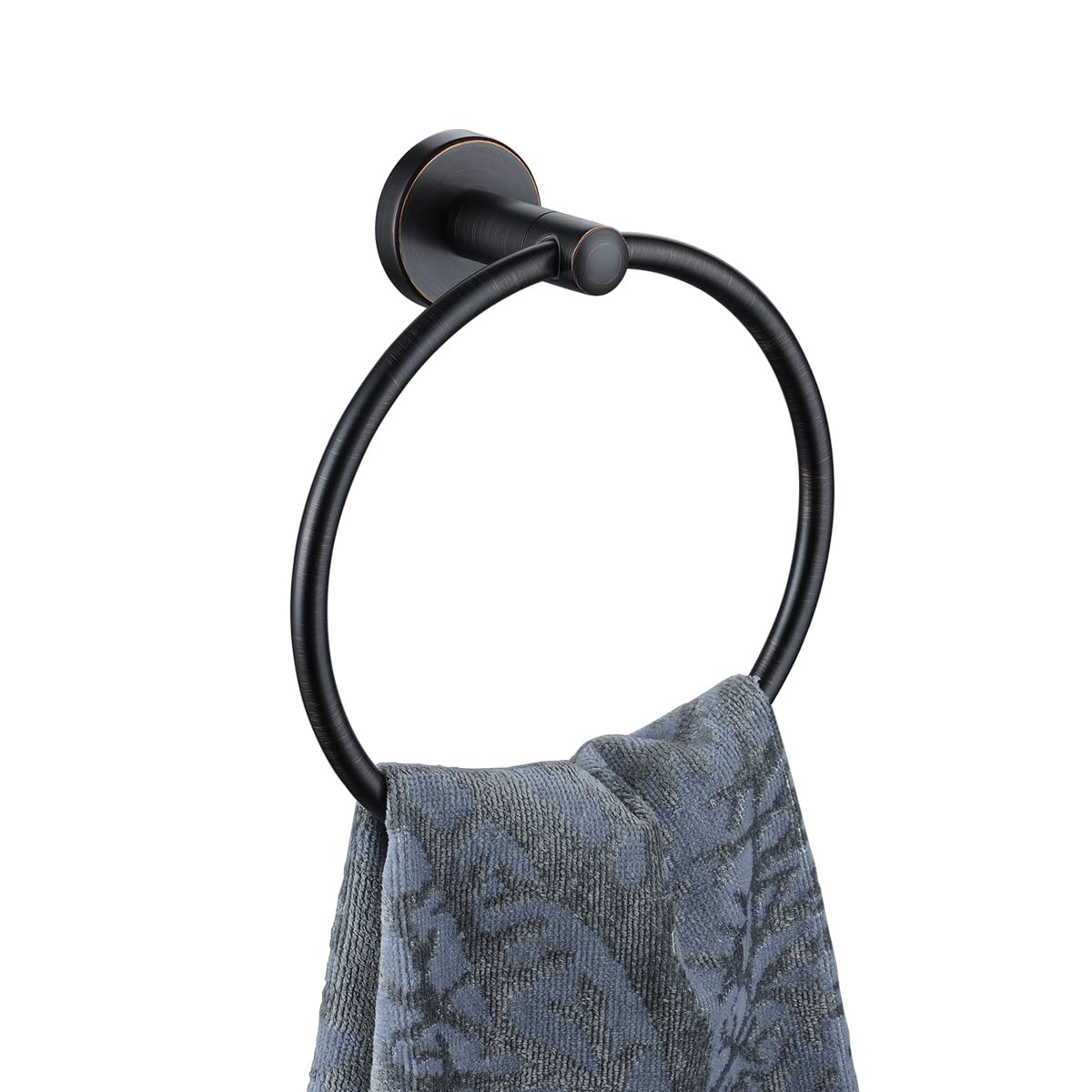 Jqk Towel Ring Oil Rubbed Bronze, Stainless Steel Hand Towel Holder For Bathroom, Orb Wall Mount, Tr130-Orb