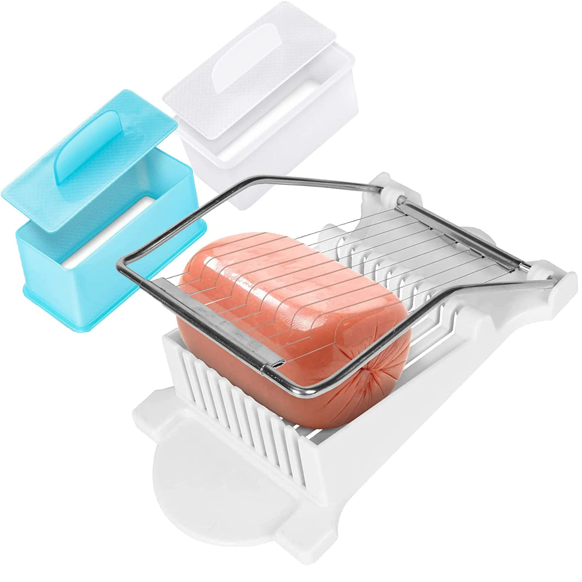 Spam Musubi Mold, Spam Slicer Musubi Maker Kit Onigiri Musubi Mold, Egg Cutter For Boiled Eggs, Cheese Strawberry Apple Luncheon