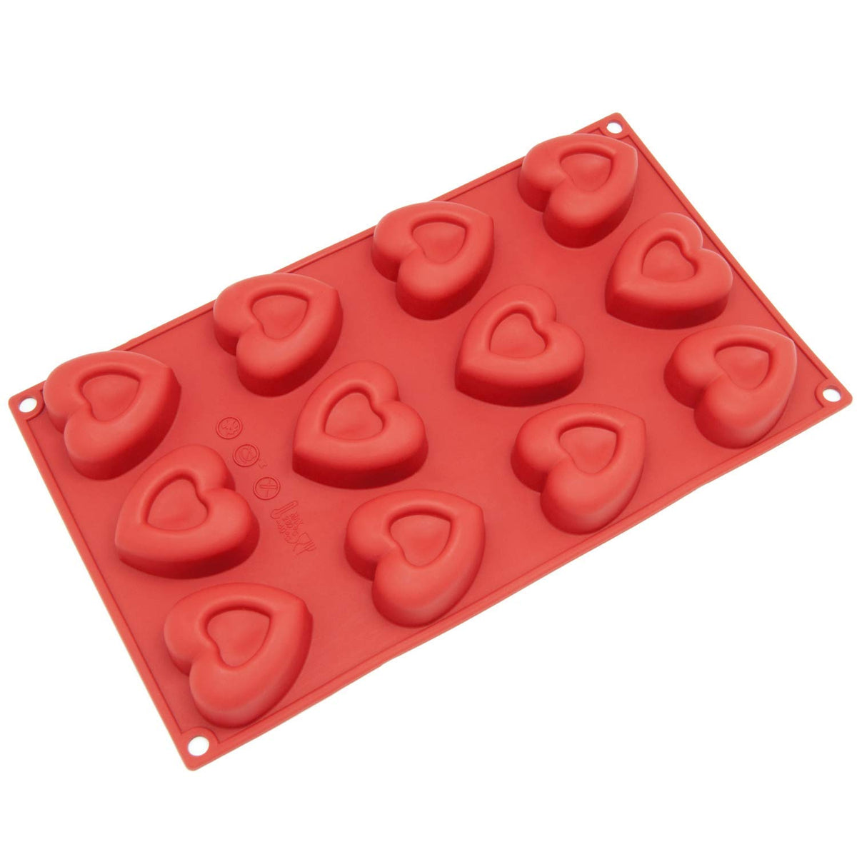 Freshware Silicone Molds, Reusable Cupcake Baking Pan, Non-Stick Muffin Cups Cake Molds, Silicone Bakeware And Soap Molds (Small