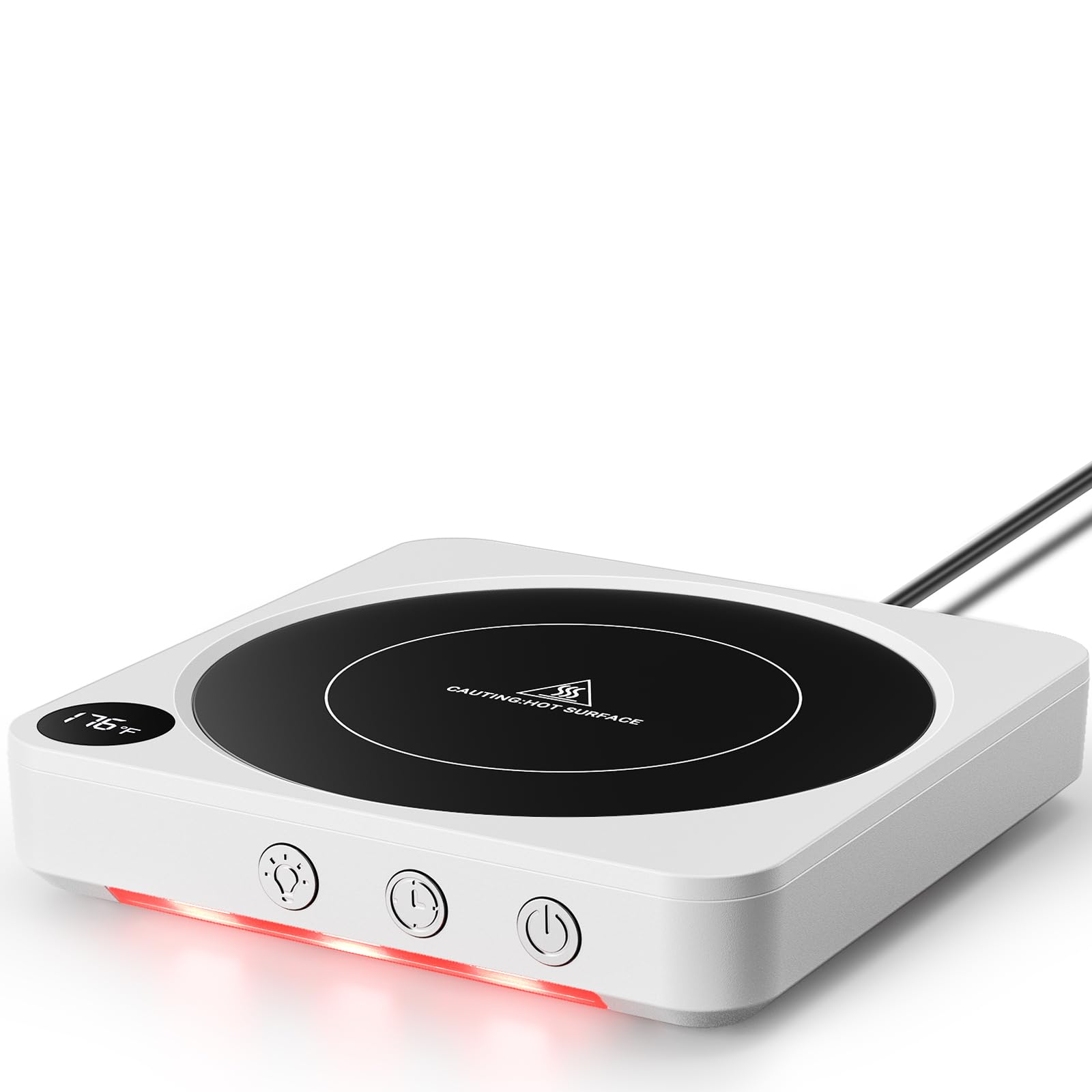 Mug Warmer - 36W Coffee Mug Warmer for Desk with Temperature Display, 2-12Hrs Auto Shut Off, Smart Candle Warmer - Ideal Coffee 