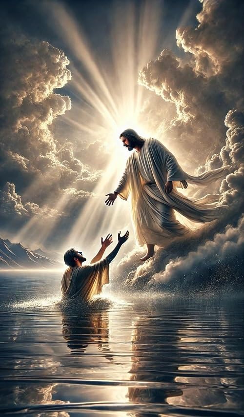 Fliptic Jesus Christ Religious Wall Decor Unframed Poster For Home And Office | Amazing Print Quality | Jesus Posters For Living