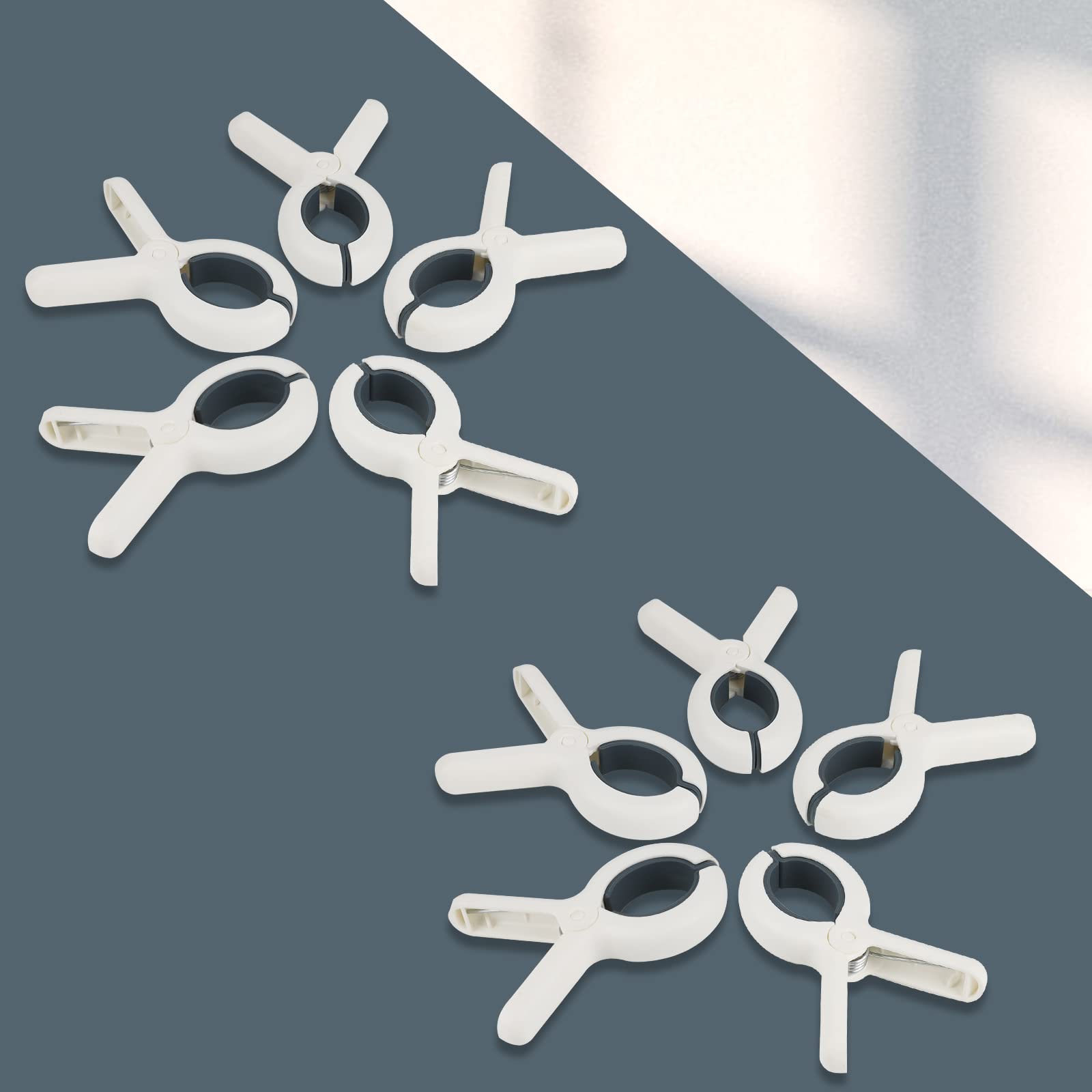 Beach Towel Clips Plastic Clothespins-Rovedcity Heavy Duty Clothes Pins for Beach Chair Pool Chair on Cruise Heavy Laundry Clothespins Windproof Clamps Beach Blankets Clothes Pegs Pack of 6