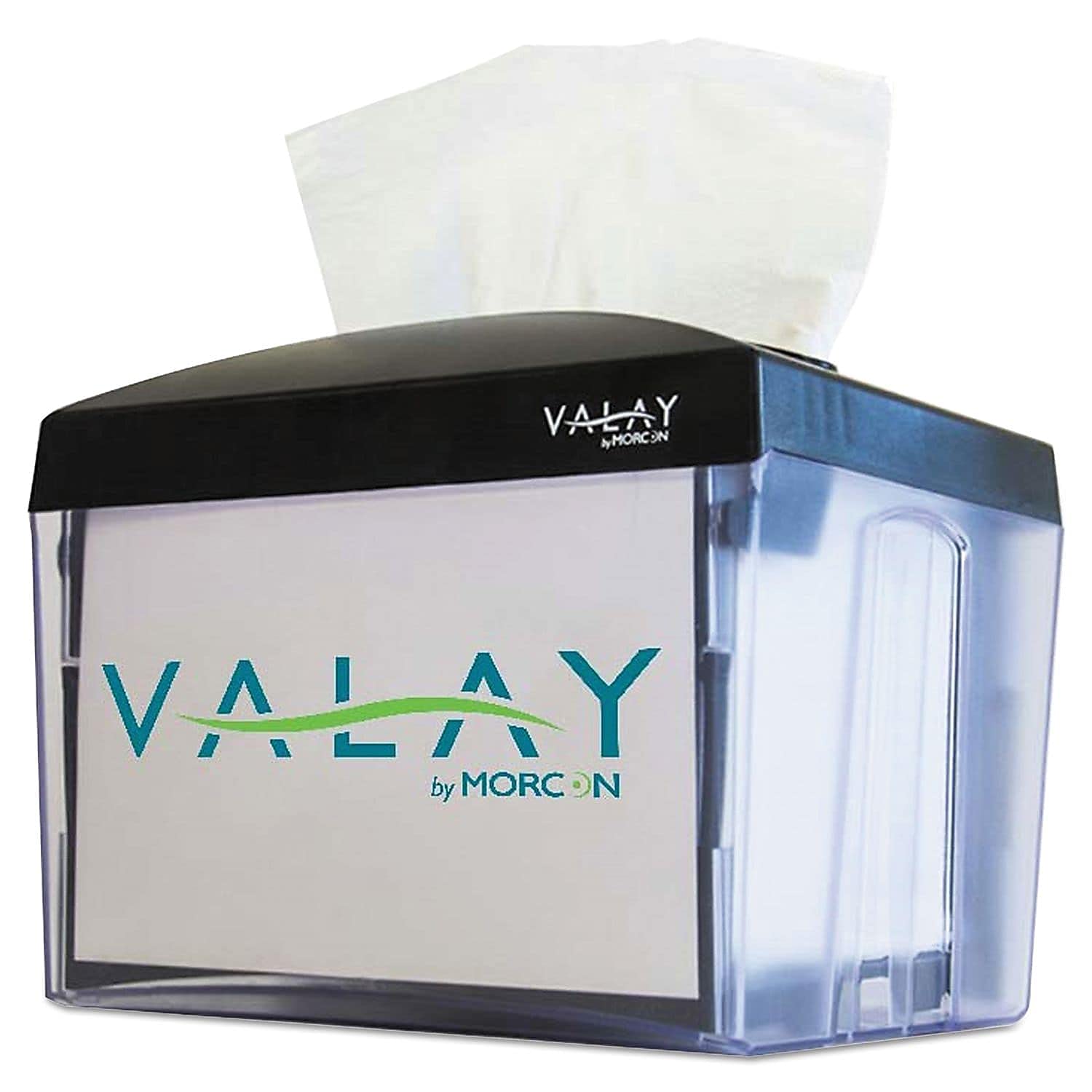 Morcon Nt111Ea Valay Nap Interfolded Napkin Dispenser, 6.14 X 8 X 6 1/2, Black
