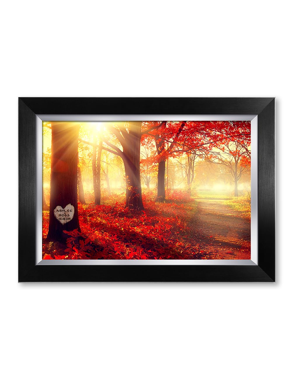 Ipic - You Are My Sunshine, Personalized Artwork With Names And Date On For Home Decor, Customized Gift For Anniversary,Wedding,