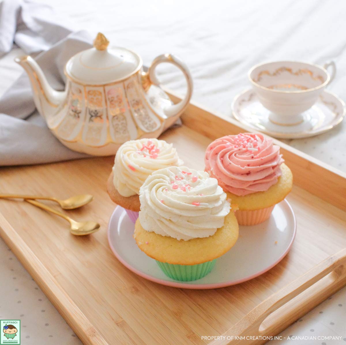 Muffinboi By Xnm Creations, Premium Grade Silicone Cupcake And Muffin Liner Molds Baking Cups (Pastel), Pack Of 24
