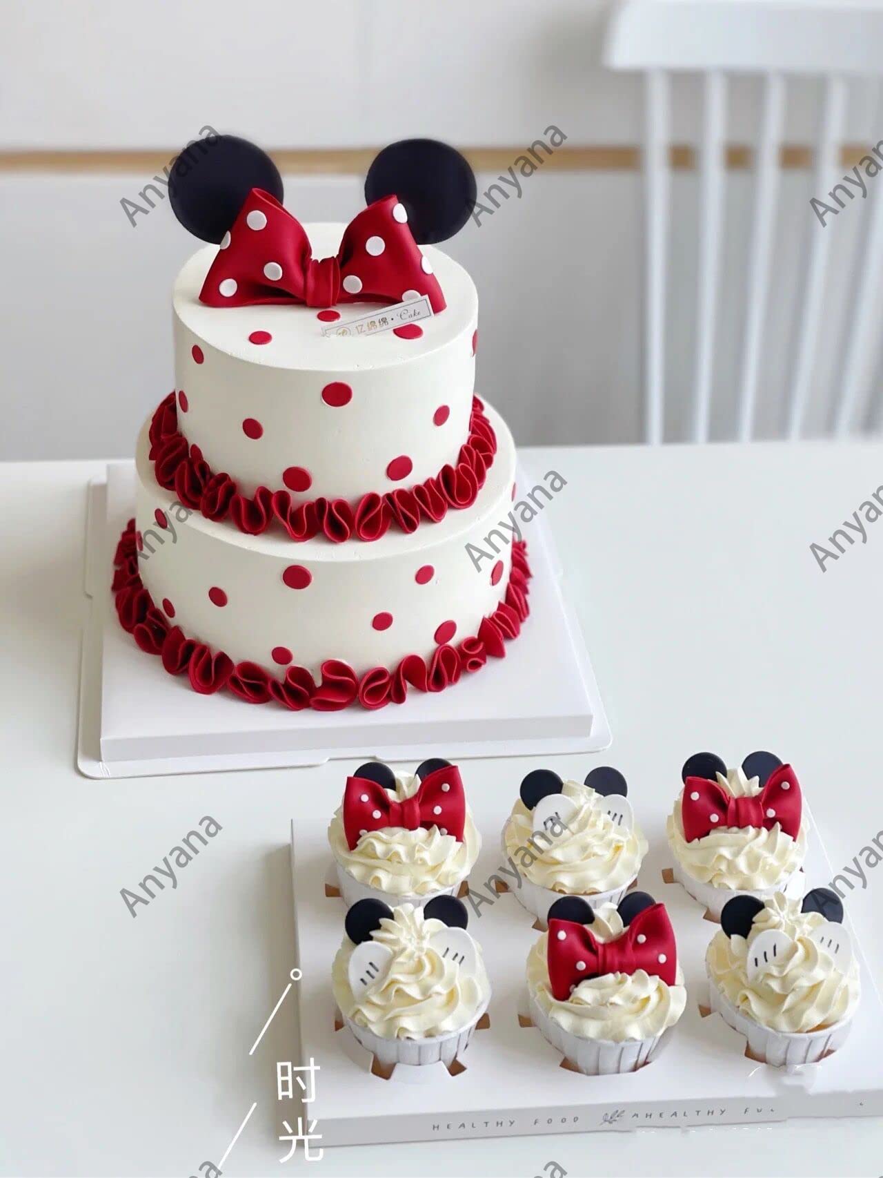 Anyana Ribbon Bowknot Bow Tie Cutter Set Cookie Impression Mold Plastic Cutter Fondant Sugar Paste Cutter Gum Paste Modelling To