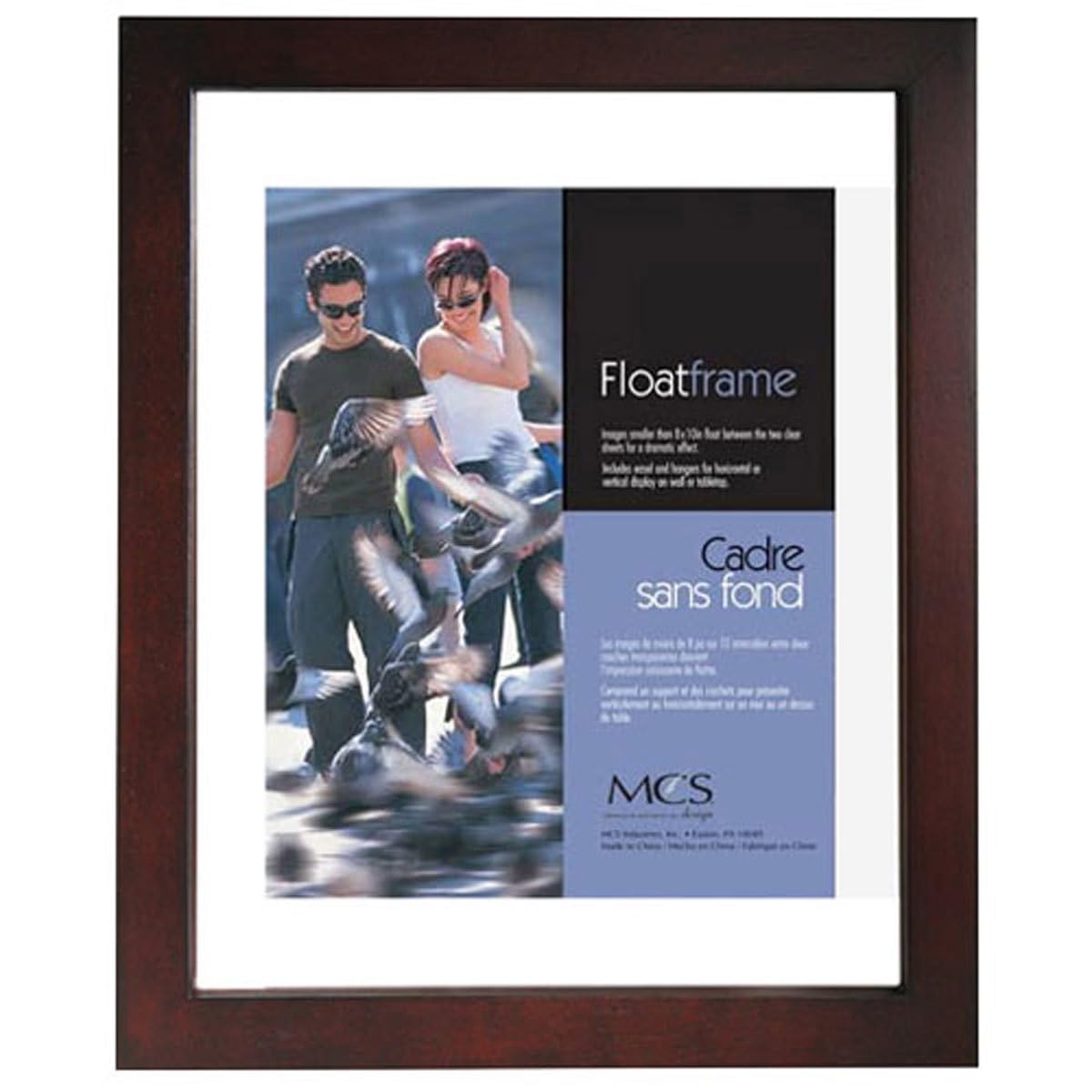MCS Solid Wood Float Frame walnut 16 in. x 20 in.