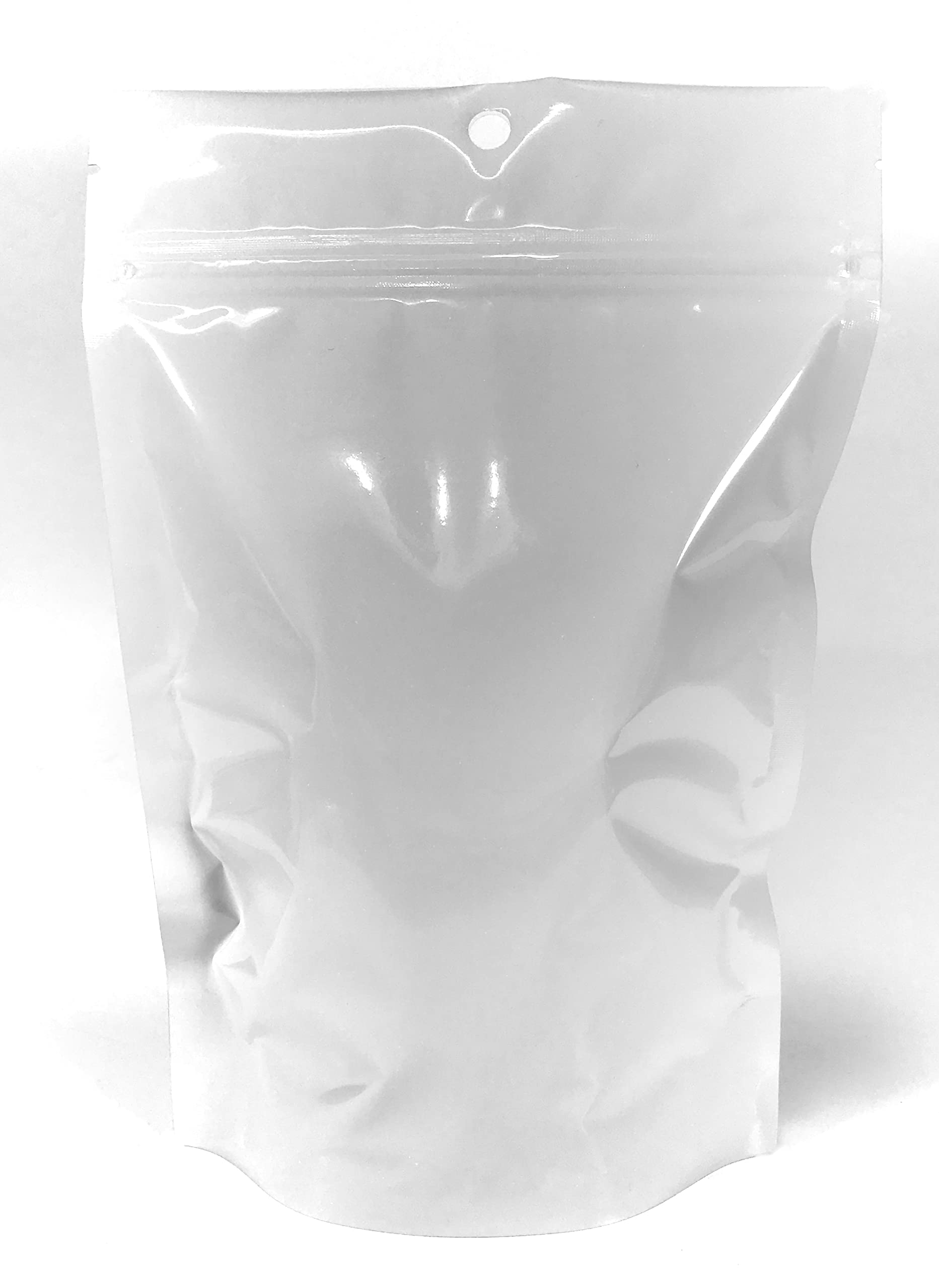 Smell Proof Mylar Food Storage Bag (50 Pack) 1 Ounce Clear Front Heavy Duty Ziplock 6X9X3 Inch Stand Up Leak Proof Foil Pouch W