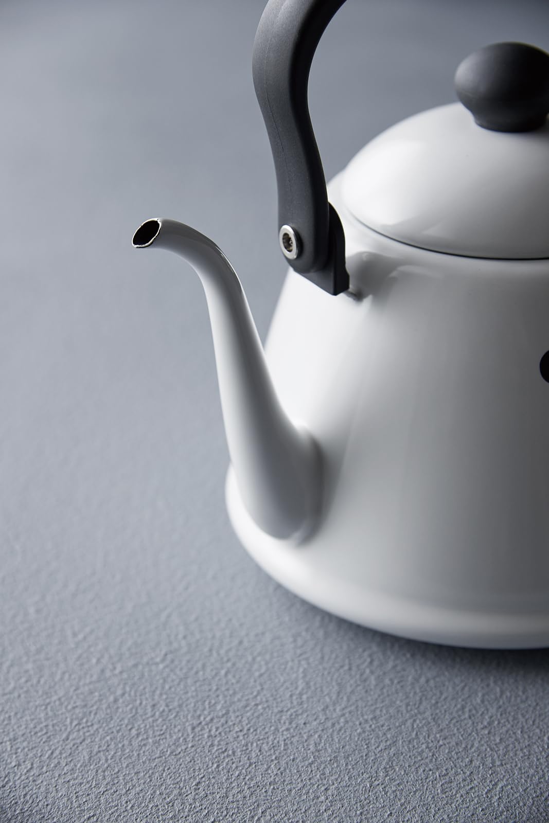 Noda Horo Drip Kettle Ii Enamel, 0.6 Gal (2 L), Induction Compatible, White, Made In Japan Dk-200W