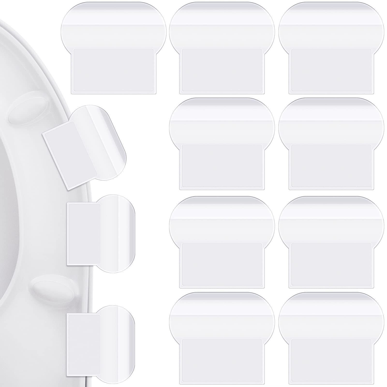 Yookeer 9 Pcs Toilet Seat Lifter Handle Toilet Lid Cover Lifter Seat Holder Avoid Touching Lift Tools Bathroom Accessories for B