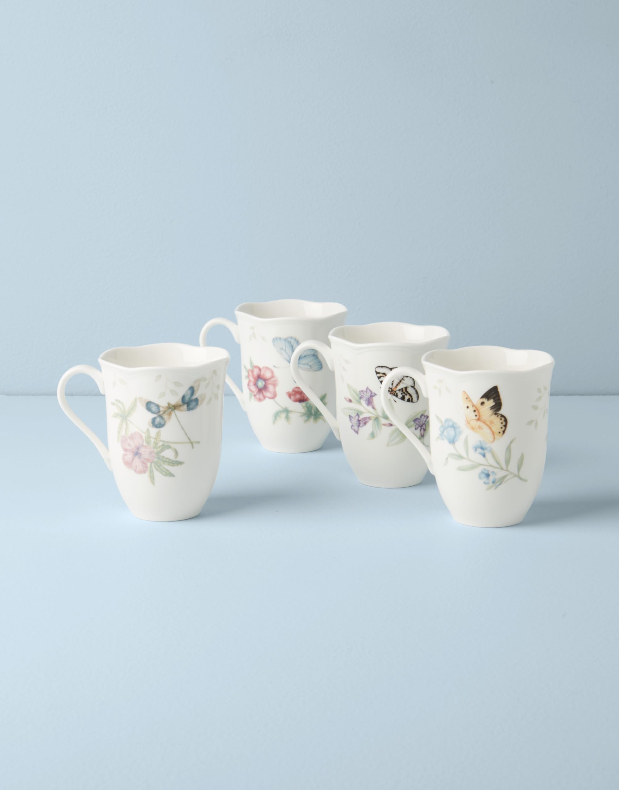Lenox Butterfly Meadow 4-Piece Mug Set, 2.44, Multi