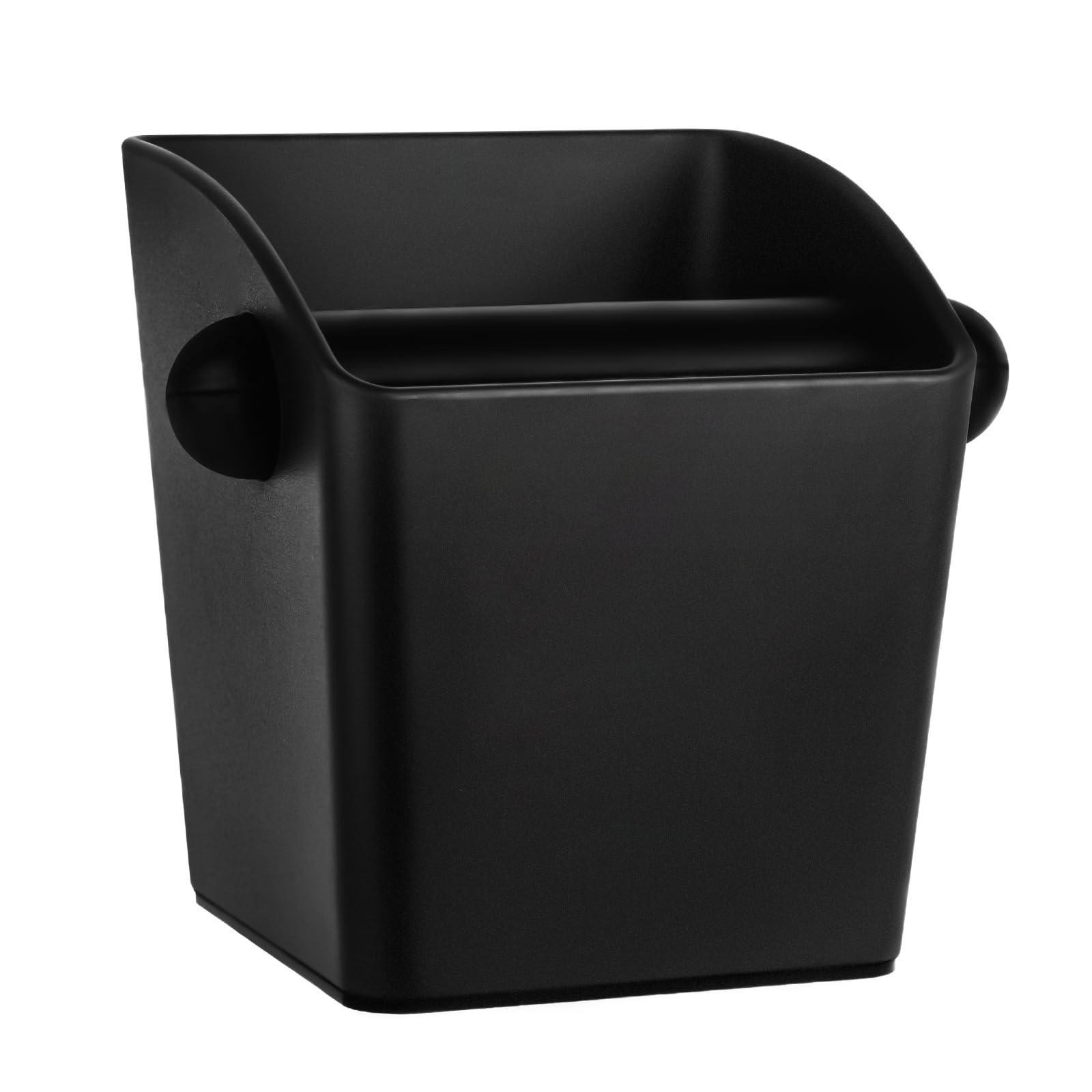 Iaosen Espresso Knock Box Square High Side Wall Splash Prevention Design Knock Box Shock Absorbing Non Slip Knock Box Espresso W