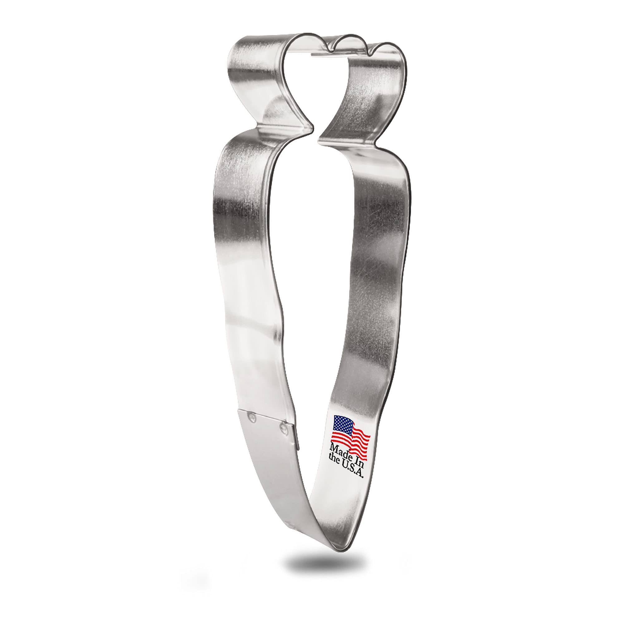 Foose Cookie Cutters Large Carrot Cookie Cutter 5.75 Inch. Made In The Usa