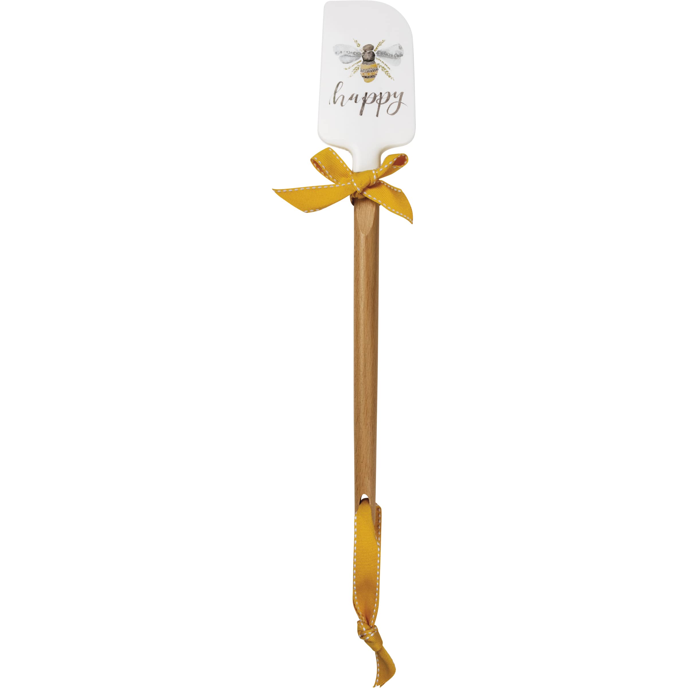 Primitives By Kathy Bee Happy Bee Themed Silicone Spatula Yellow