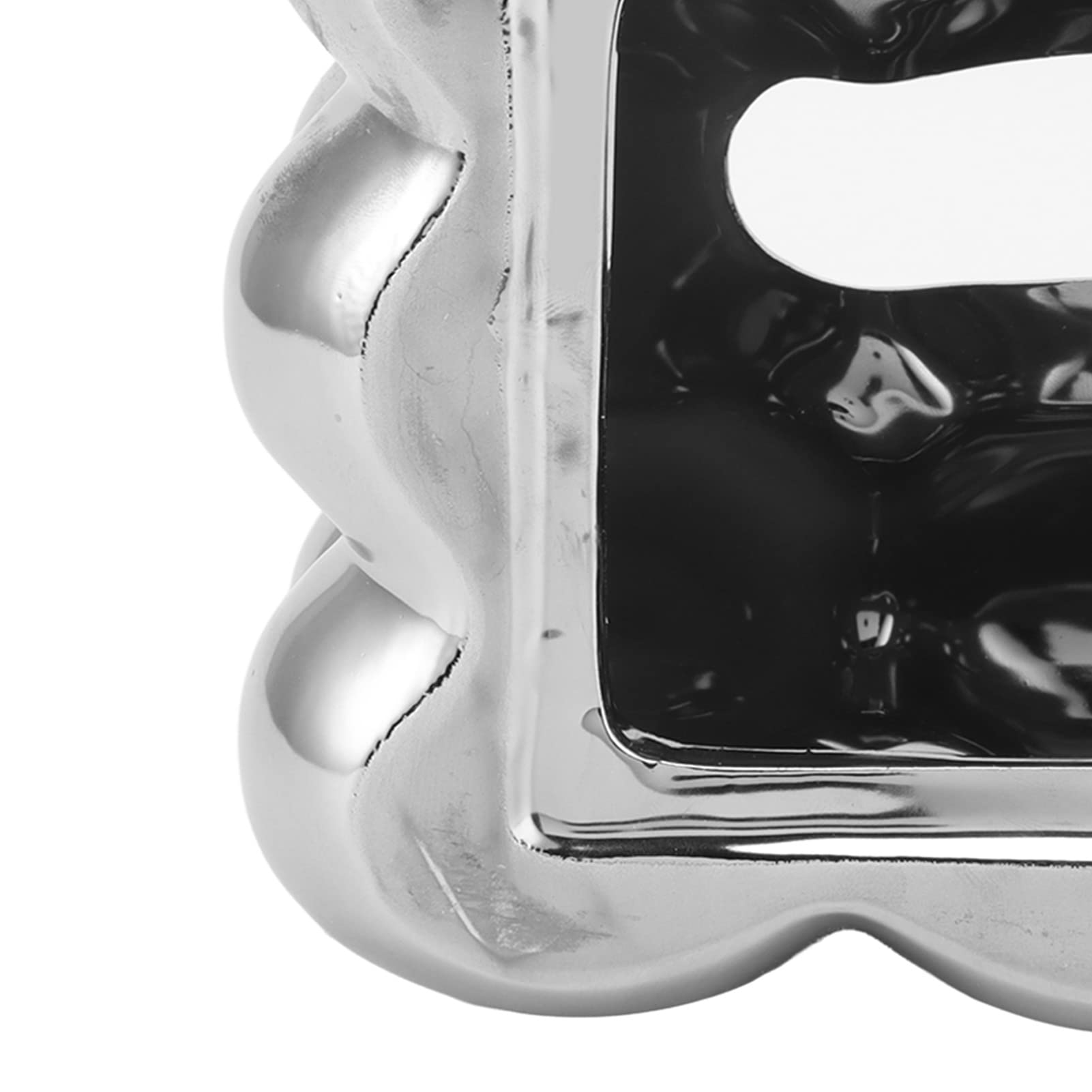 Chiciris Electroplated Ceramic Tissue Box Cover, Tissue Box Holder Case Decorative Elegant Facial Tissue Napkin Dispenser Box Fo