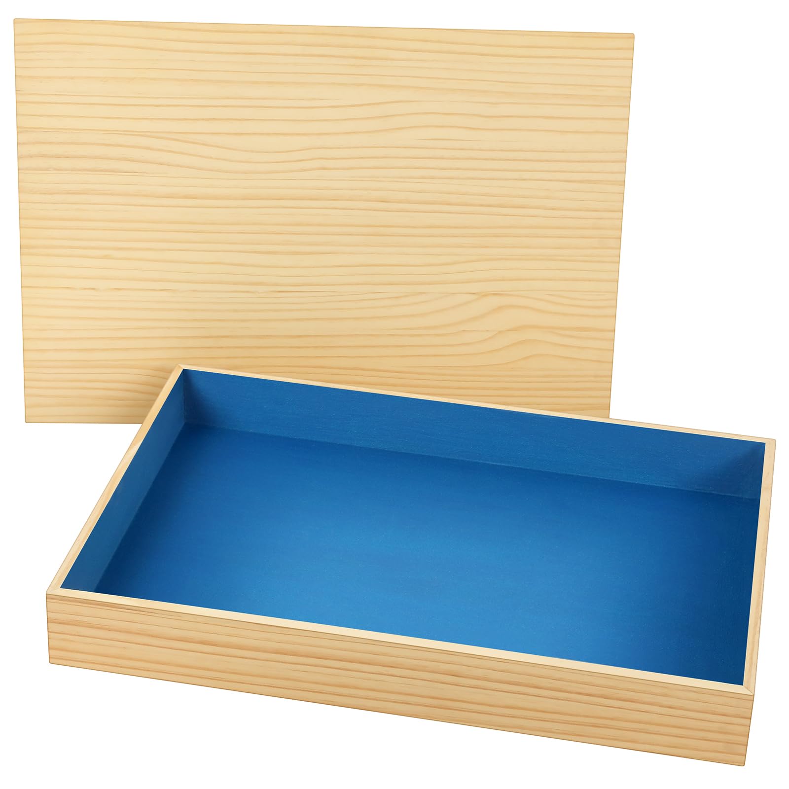 CroBlissful Wooden Therapy Sandtray with Lid, Sensory Training Sand Writing Tray for Office and Sand Tray Miniature Models
