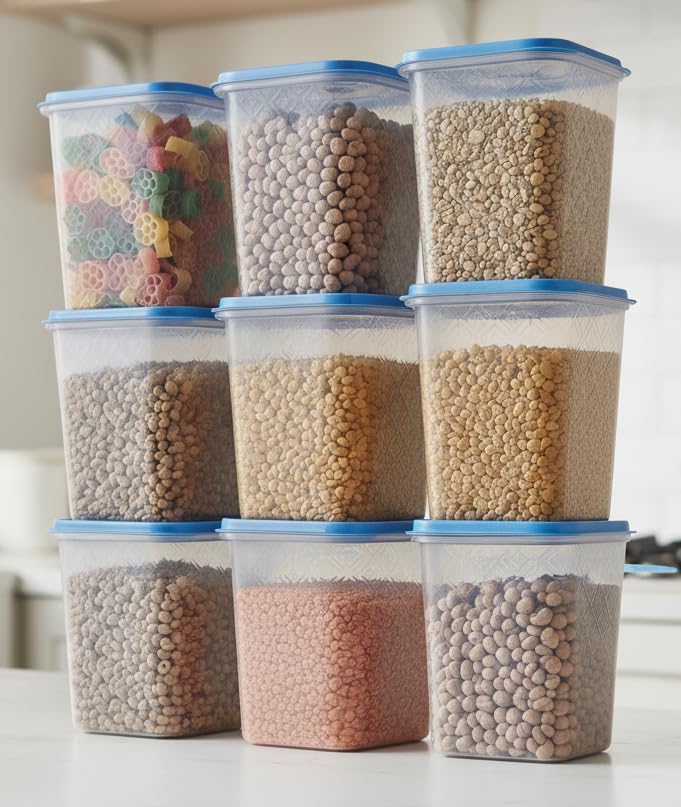 Loknath Plastic Kitchen Container Combo 1000Ml Size (9)