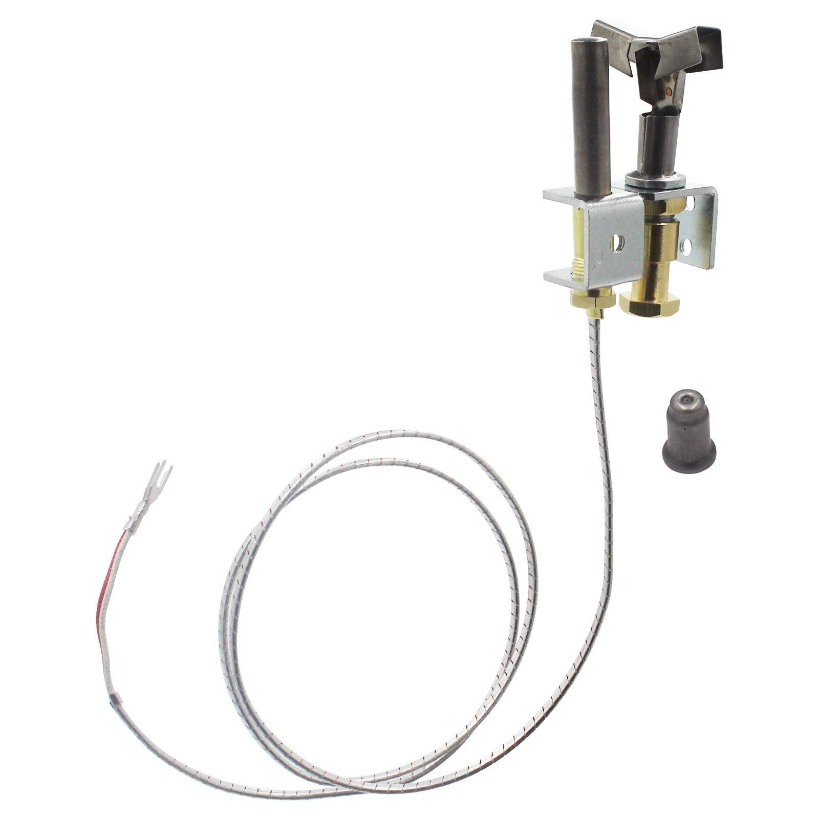 Mcampas Gas Fryer 3 Way Flame Pilot Burner With 750 Millivolt Thermopile Assembly For Gas Floor Deep Fryer - Natural Gas And Lp