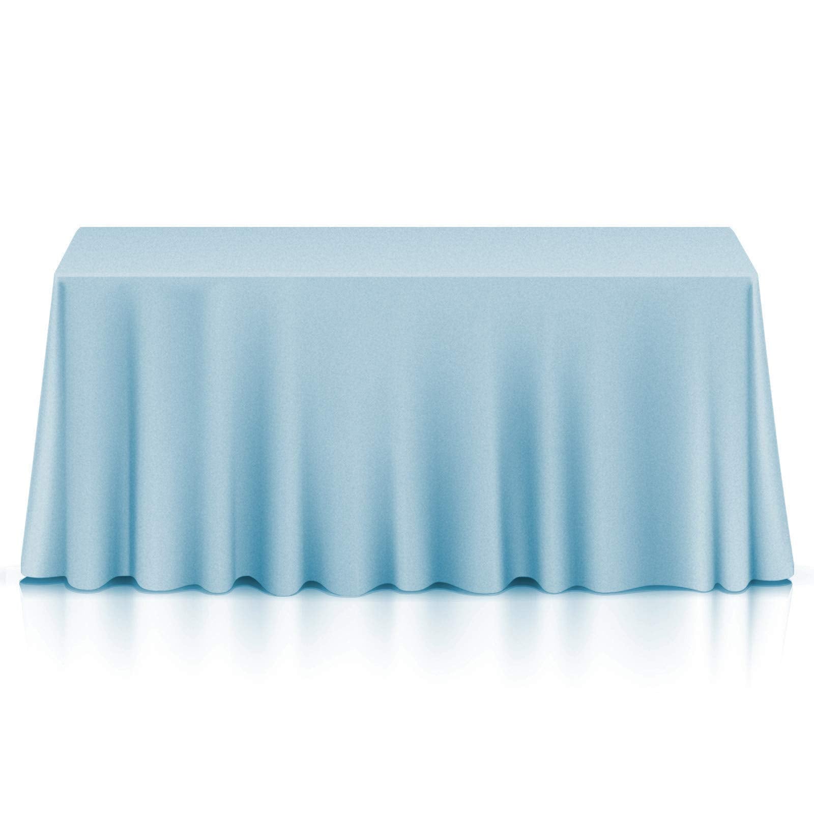 Lann'S Linens - 90 X 156 Premium Tablecloth For Wedding/Banquet/Restaurant - Rectangular Polyester Fabric Table Cloth - Baby