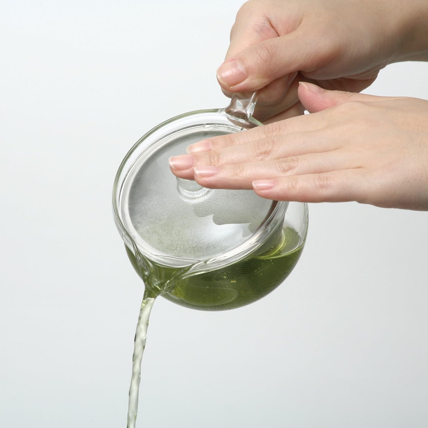 Hario ChaCha Kyusu "Maru" Glass Tea Pot, 300ml, Model CHJMN-30T - Elegant Design for Perfect Brewing