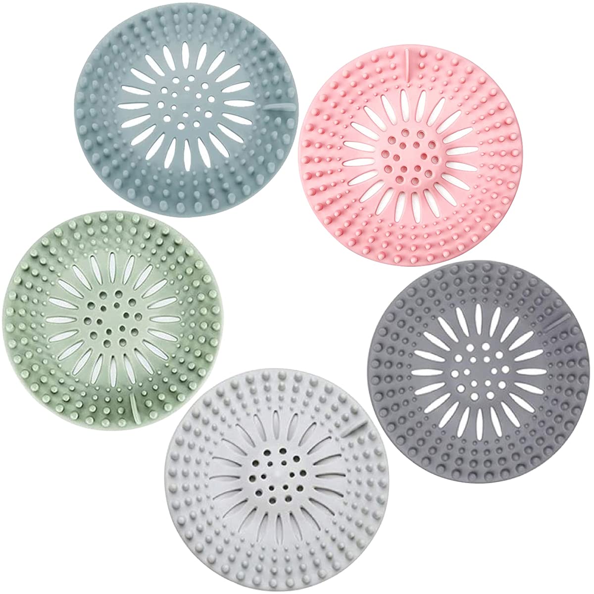Hair Catcher Rubber Stopper Shower Drain Covers For Bathroom, Bathtub, Handbasin, Tub, Kitchen, Sink, Strainer, Sewer, Plug, Fil