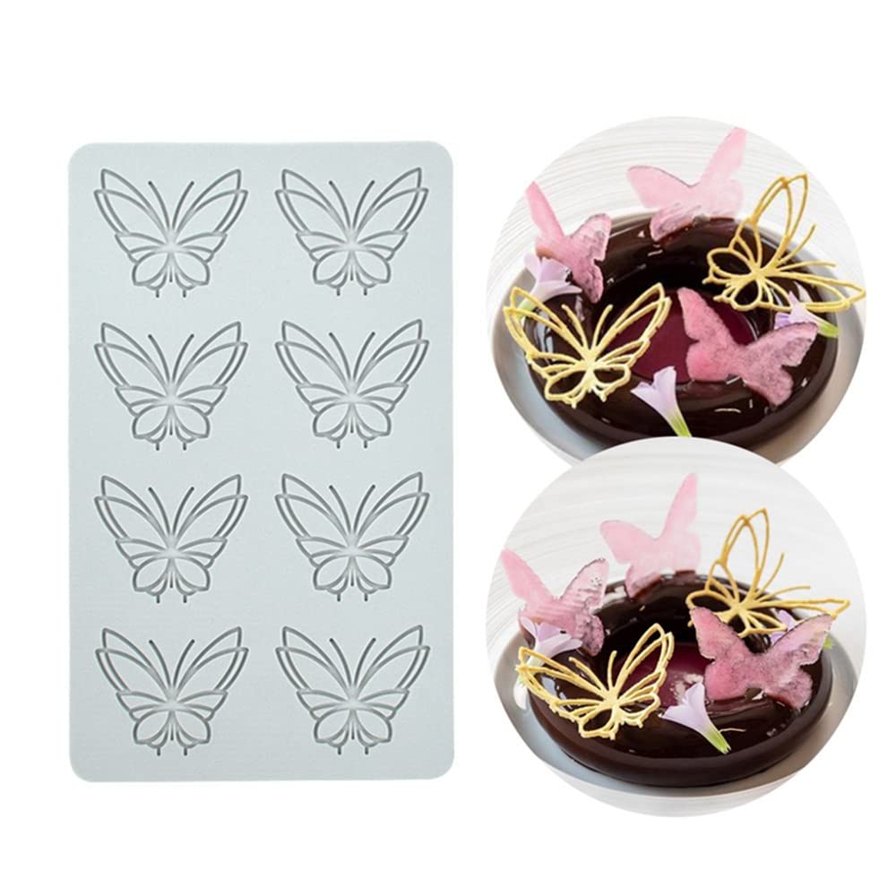 Tuke 3D Hollow Lace Fondant Molds Fruits Leaf Shape Lace Mat Party Cake Decoration Tool Cupcake Mat Silicone Molds For Polymer C