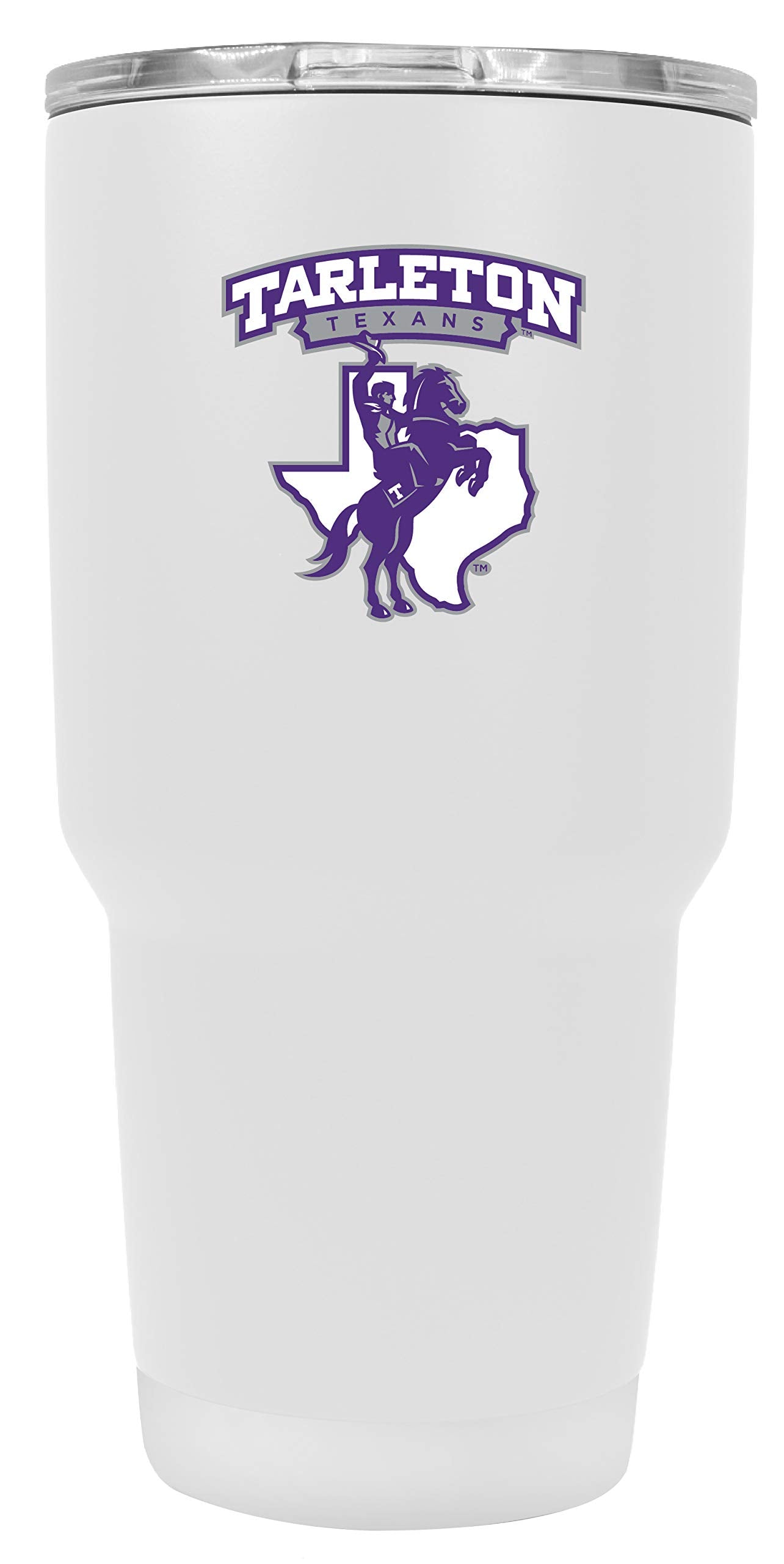 R And R Imports Tarleton State University 24 Oz White Insulated Stainless Steel Tumbler White. Officially Licensed Collegiate Pr