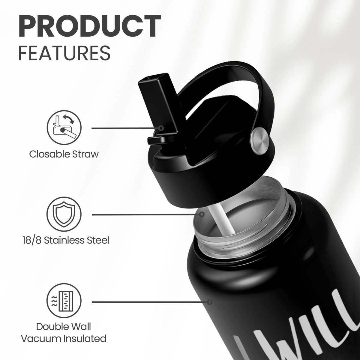 SANDJEST Nurse Gifts for Women - I Will Stab You Water Bottle 32oz Stainless Steel Insulated with Lid, Nurse Appreciation Gifts