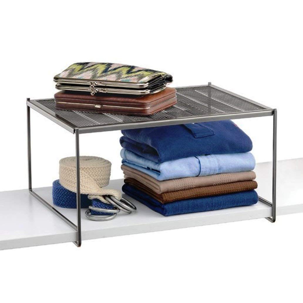 Indian Decor 4334 Kitchen Pantry Cabinet Shelf  Closet Shelf Organizer/Kitchen Rack Organizer  Grey