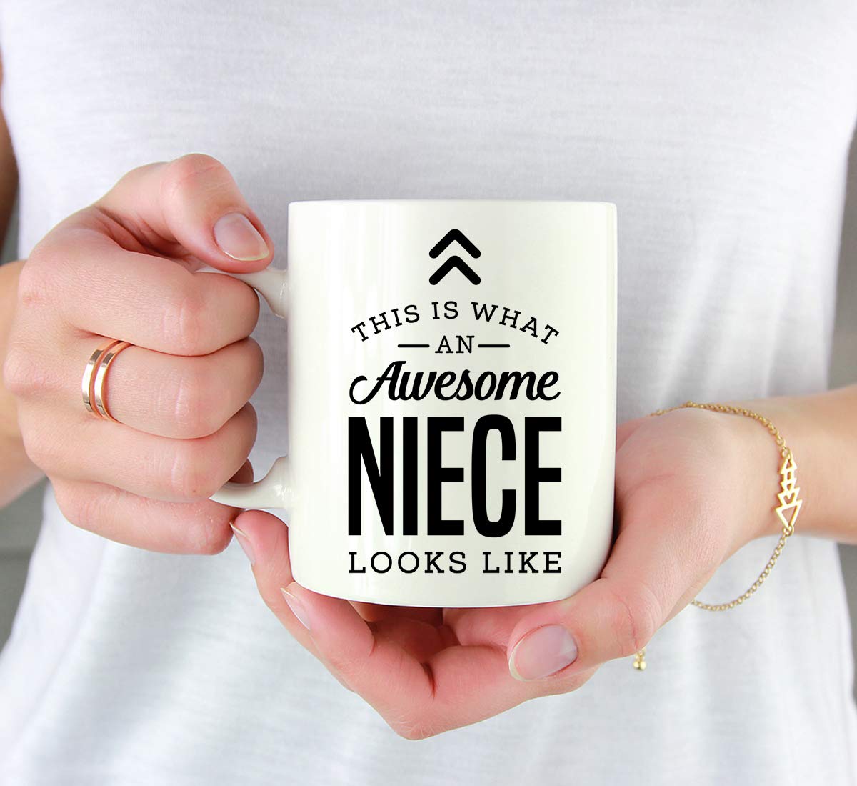 Andaz Press 11oz. Ceramic Coffee Tea Mug Gift, This is What an Awesome Niece Looks Like, 1-Pack, Birthday Gift Ideas Coworker Hi