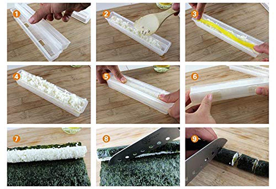 Happy Sales Hssm-Ftmksm, Japanese Sushi Roll Maker Rice Mold Bento Accessories Tools Kitchen Tools