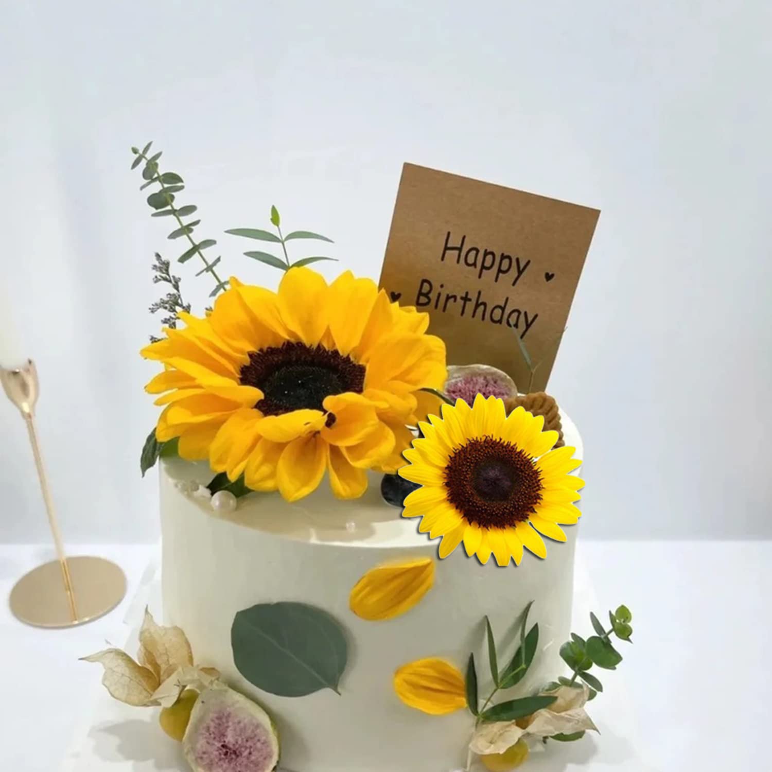 Sijiangmold Sunflower Fondant Molds Sunflower Stamen Silicone Mold For Cake Decorating Candy Chocolate Gum Paste Crafting Polyme